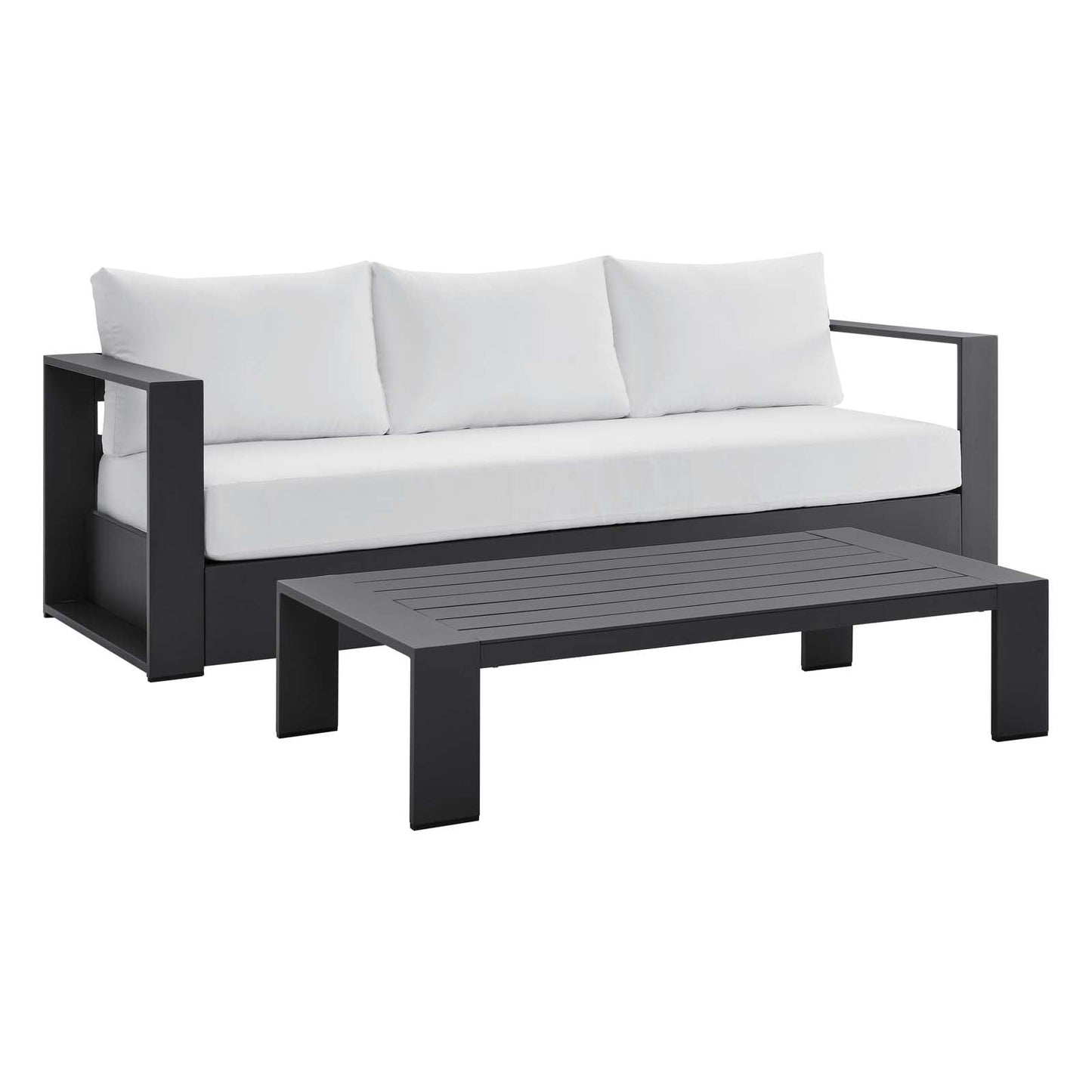 Tahoe Outdoor Patio Powder-Coated Aluminum 2-Piece Set By Modway | Outdoor Sofas, Loveseats & Sectionals | Modishstore - 21