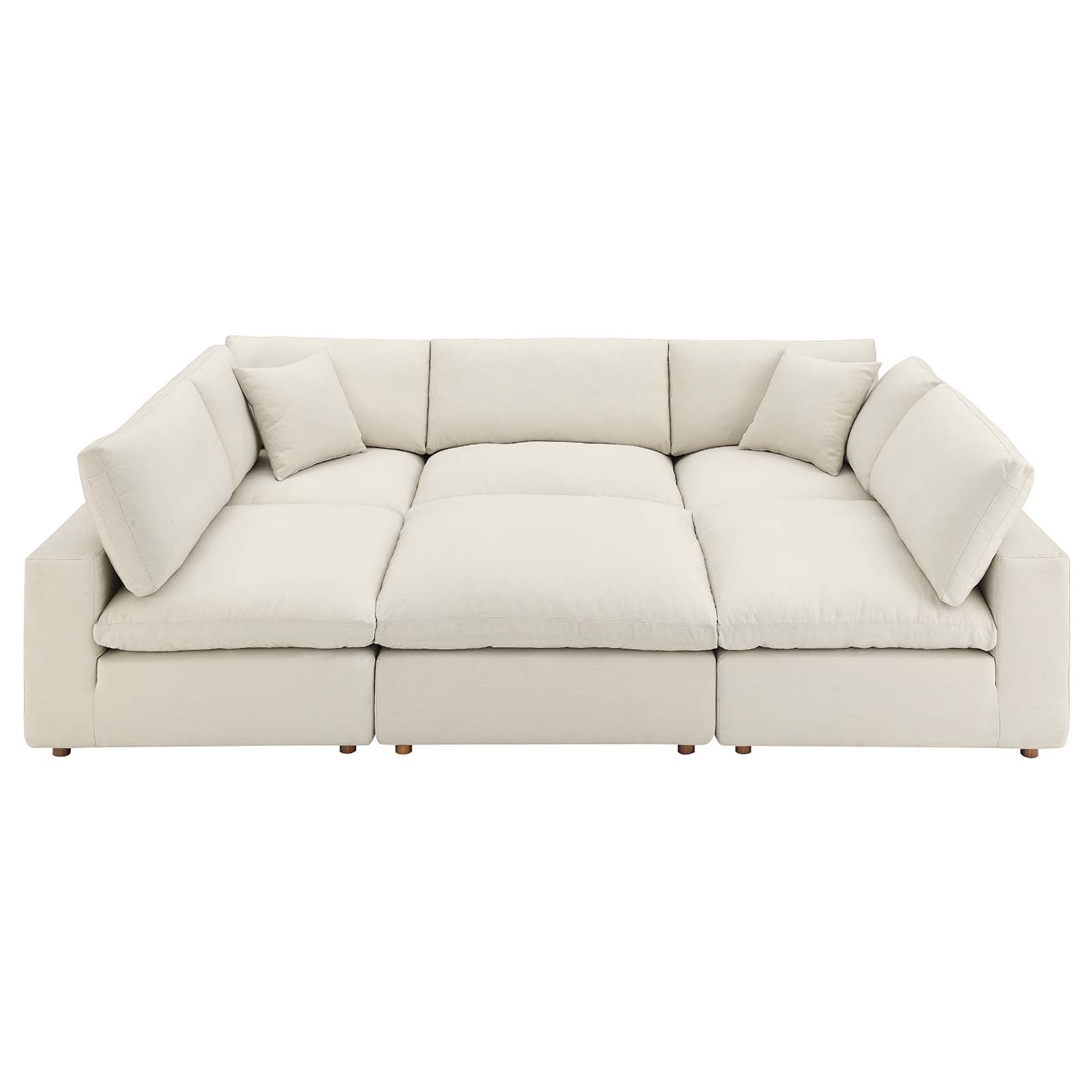 Commix Down Filled Overstuffed 6-Piece Sectional Sofa By Modway - EEI-5761-AZU | Sofas |  Modishstore - 43