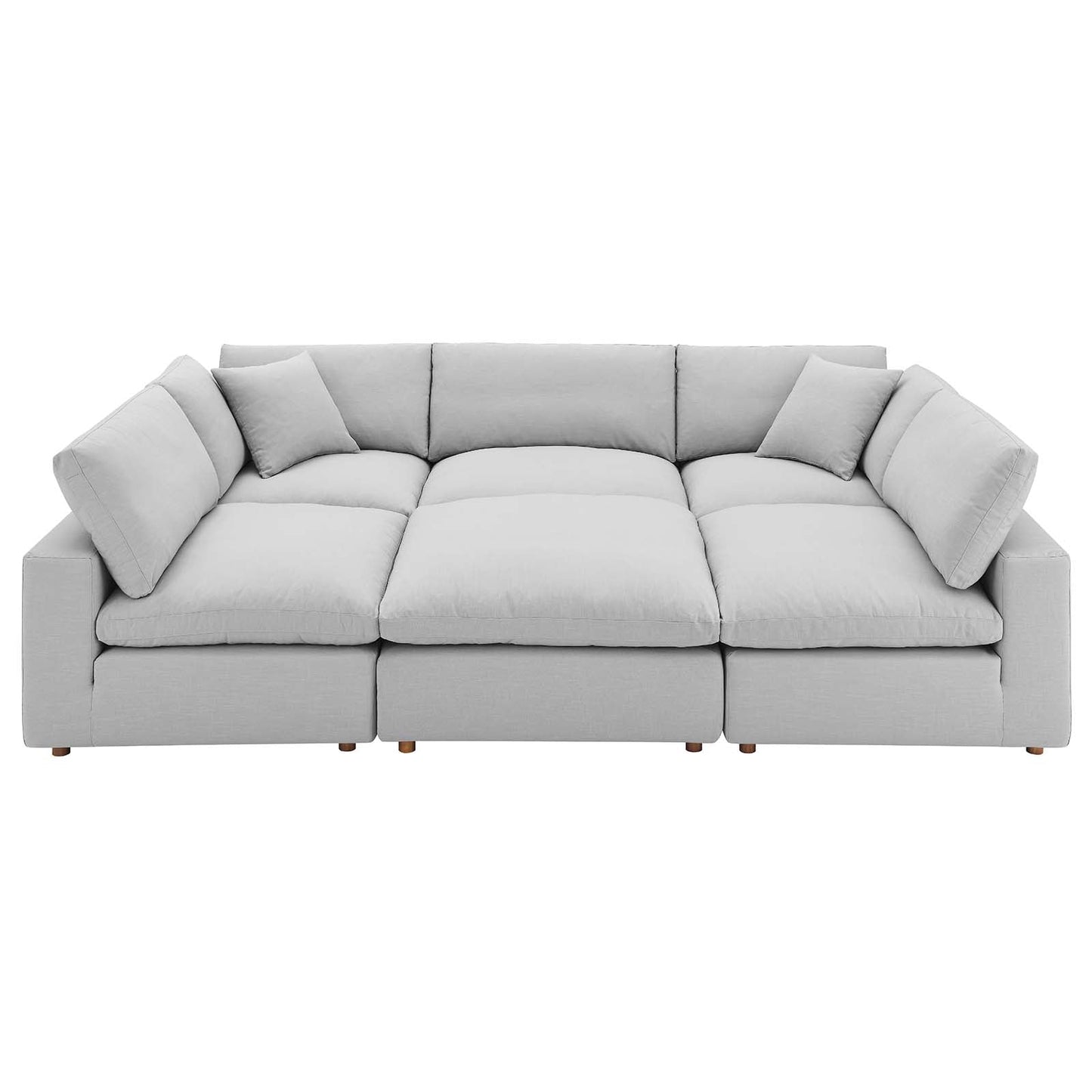 Commix Down Filled Overstuffed 6-Piece Sectional Sofa By Modway - EEI-5761-AZU | Sofas |  Modishstore - 57