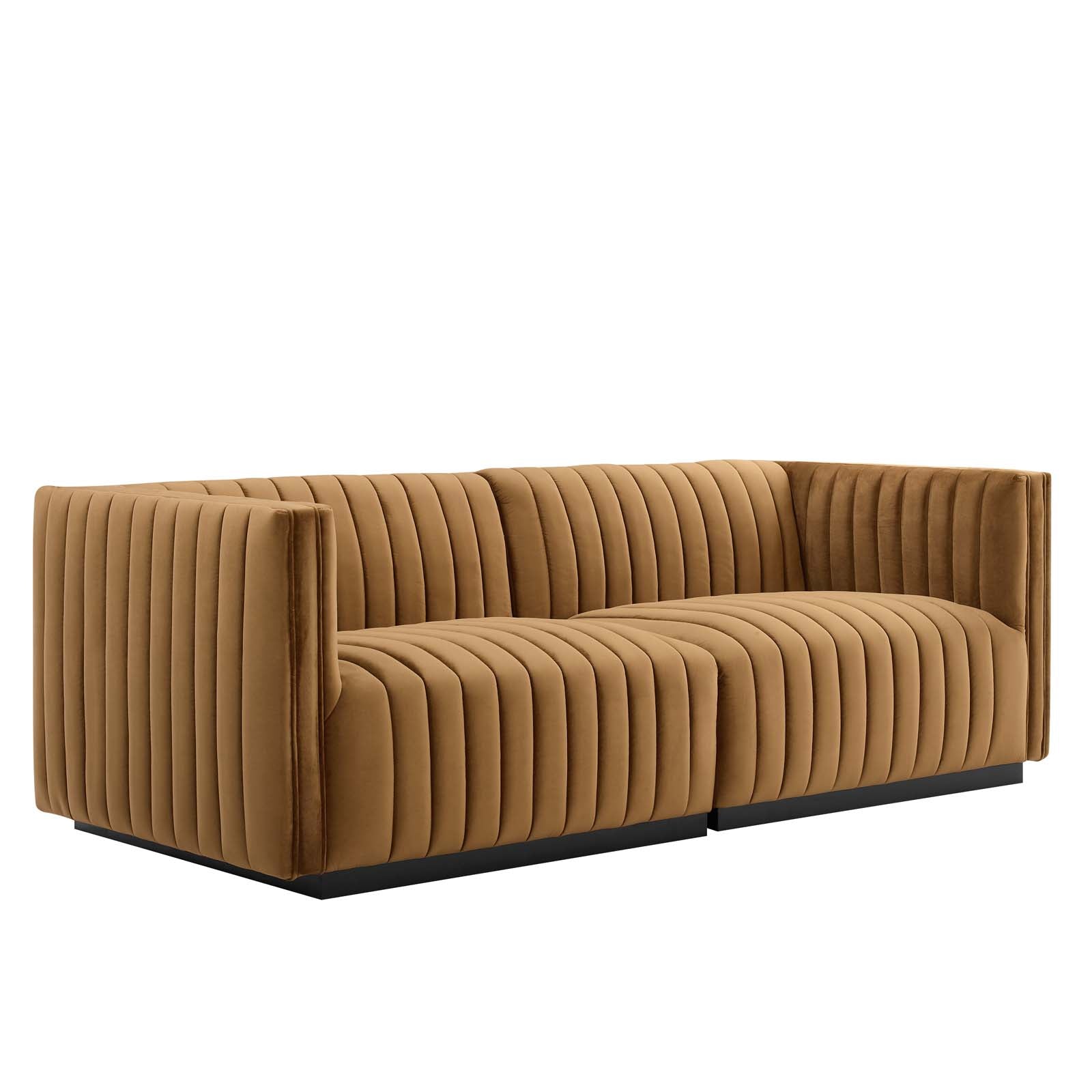 Conjure Channel Tufted Performance Velvet Loveseat By Modway - EEI-5764 | Loveseats - 2