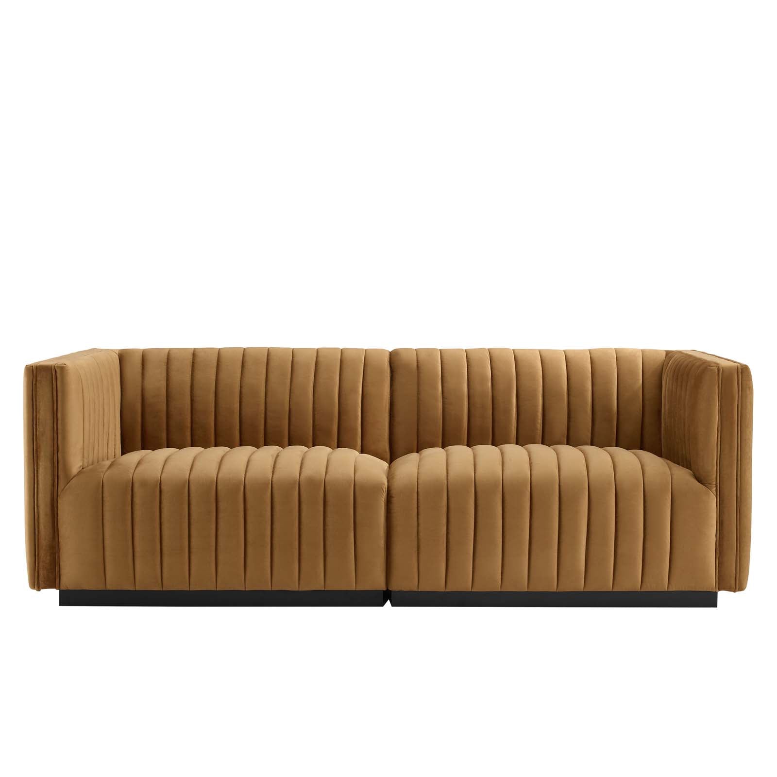 Conjure Channel Tufted Performance Velvet Loveseat By Modway - EEI-5764 | Loveseats - 4