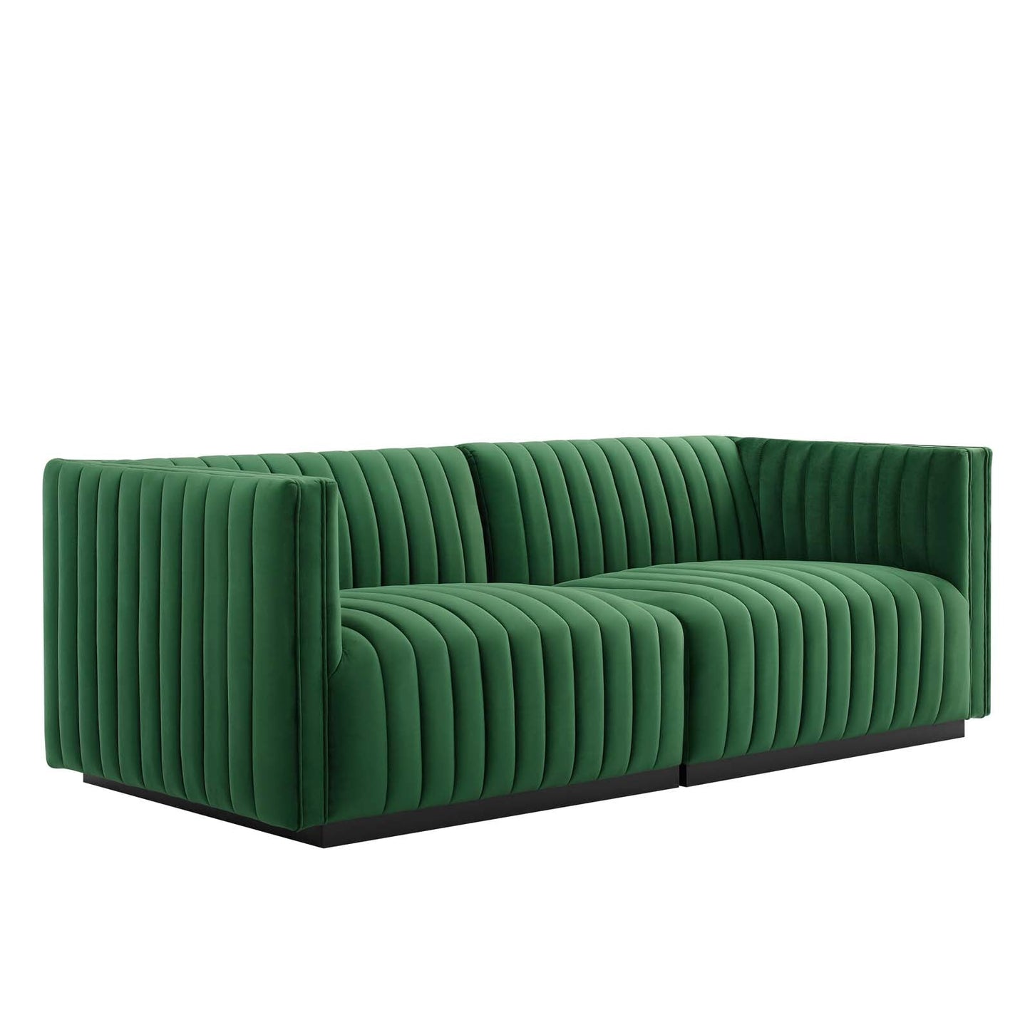 Conjure Channel Tufted Performance Velvet Loveseat By Modway - EEI-5764 | Loveseats - 11