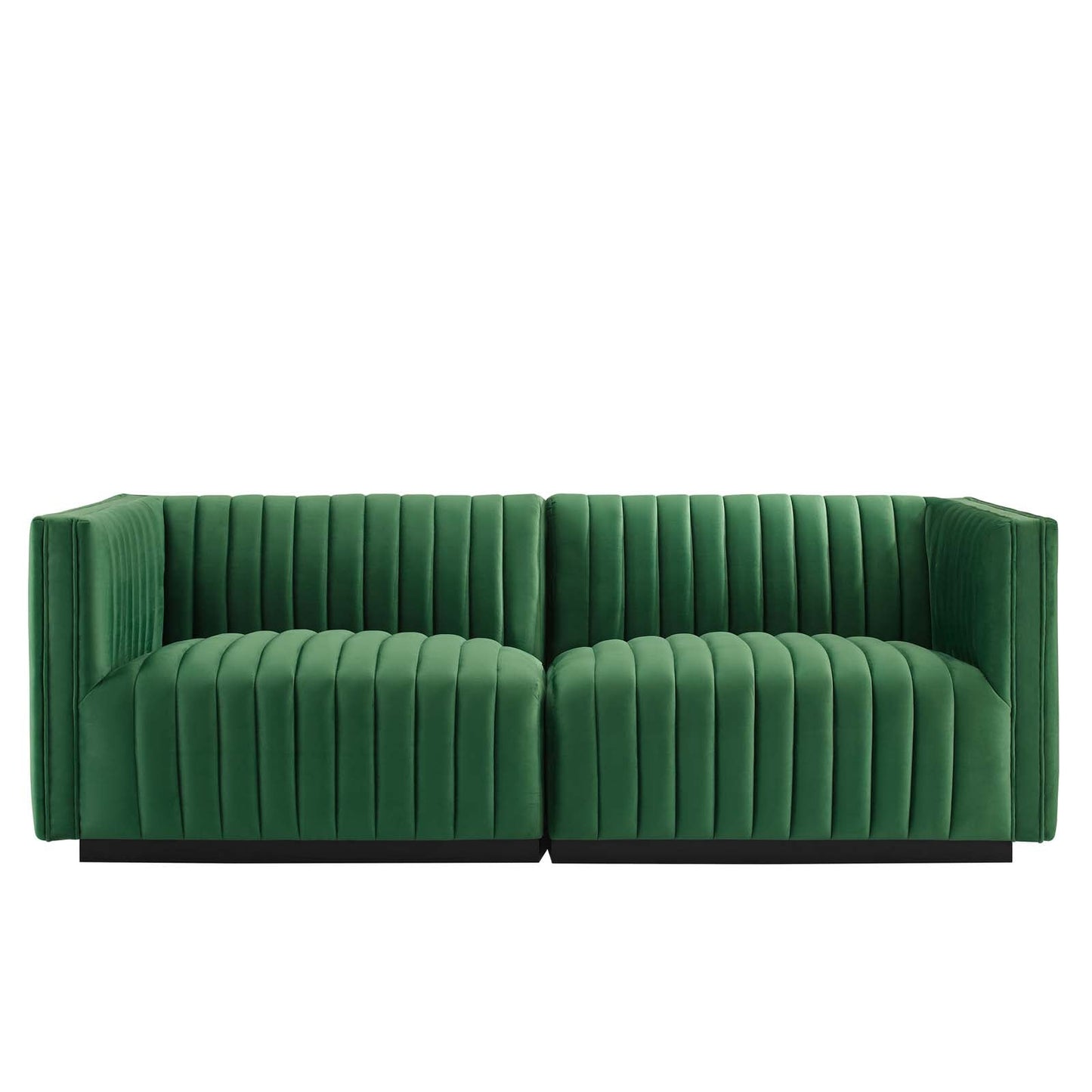 Conjure Channel Tufted Performance Velvet Loveseat By Modway - EEI-5764 | Loveseats - 14