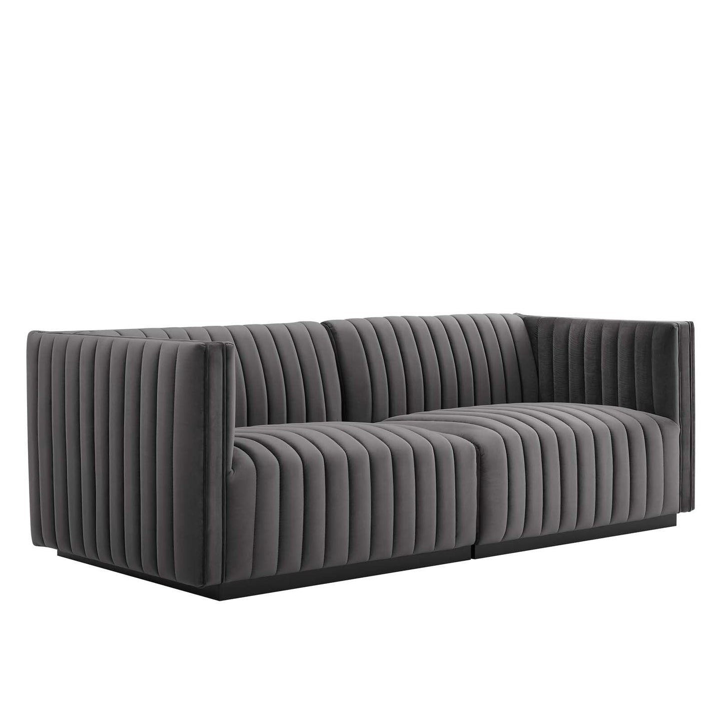 Conjure Channel Tufted Performance Velvet Loveseat By Modway - EEI-5764 | Loveseats - 21