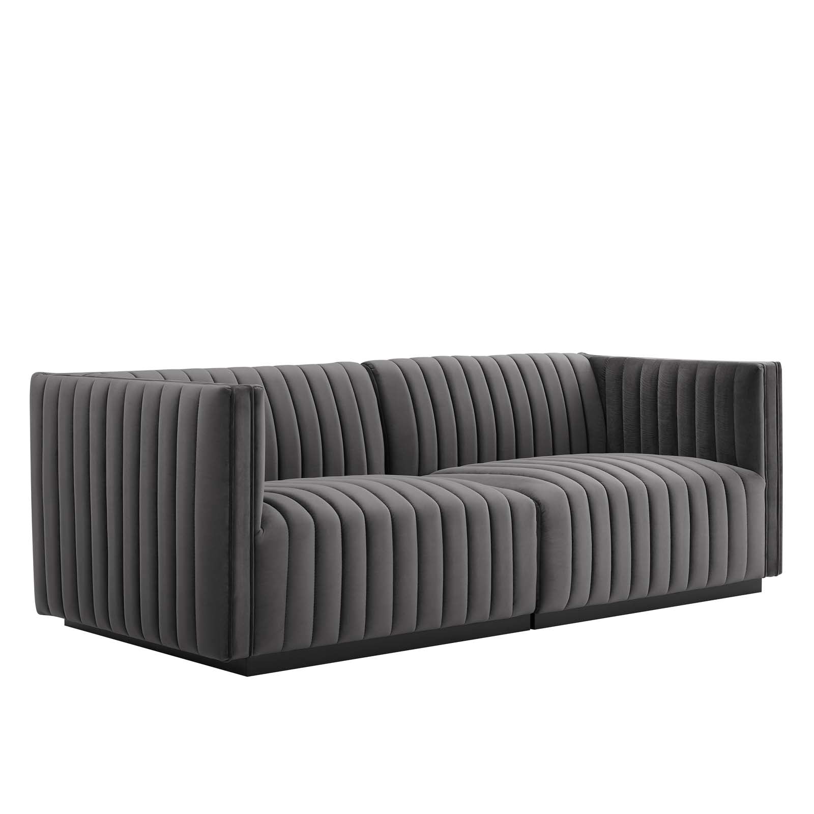 Conjure Channel Tufted Performance Velvet Loveseat By Modway - EEI-5764 | Loveseats - 21