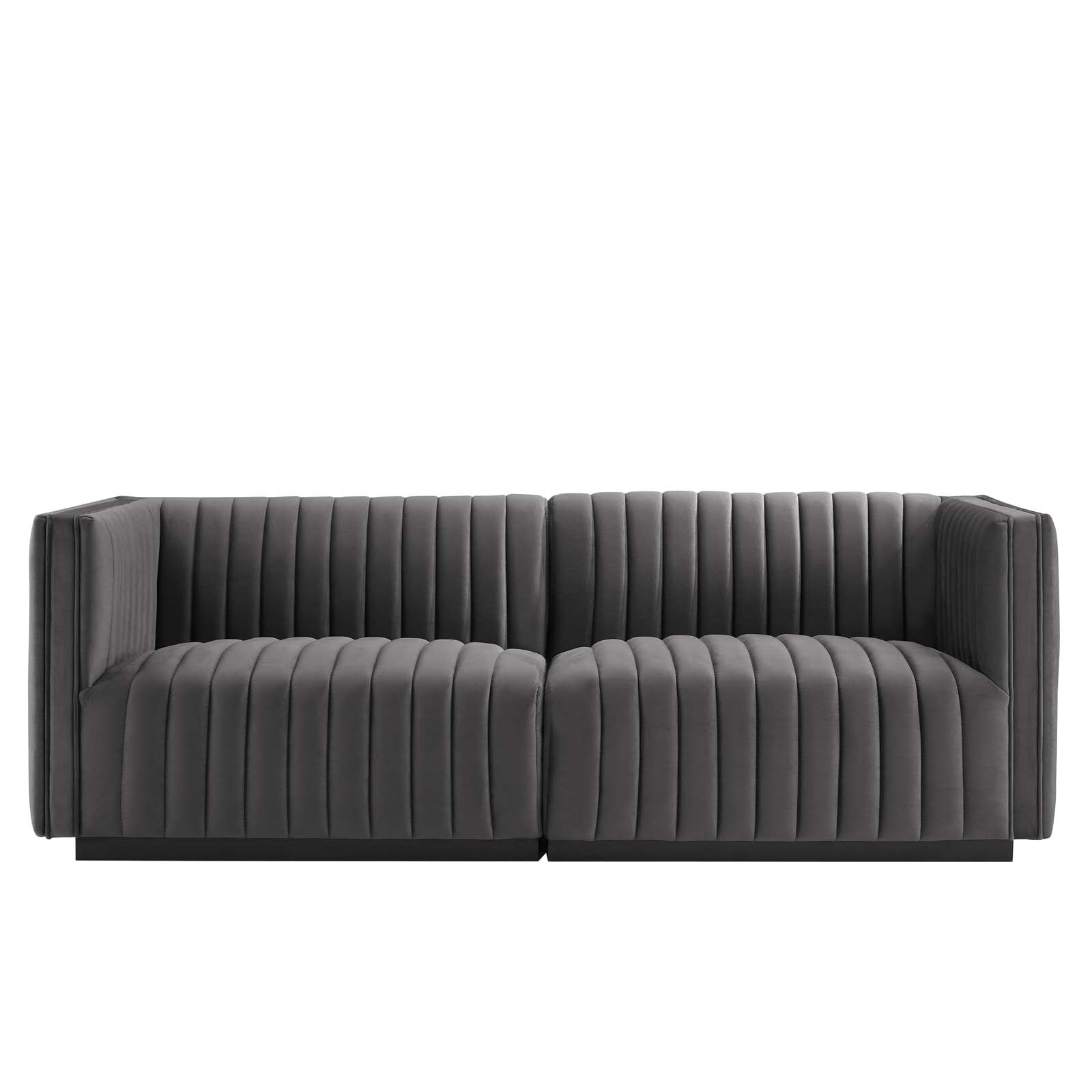Conjure Channel Tufted Performance Velvet Loveseat By Modway - EEI-5764 | Loveseats - 24