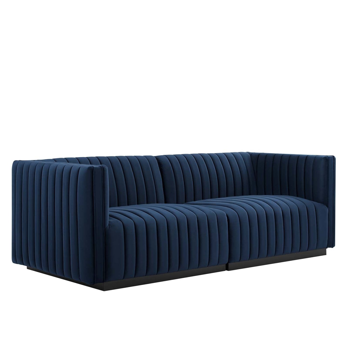 Conjure Channel Tufted Performance Velvet Loveseat By Modway - EEI-5764 | Loveseats - 31