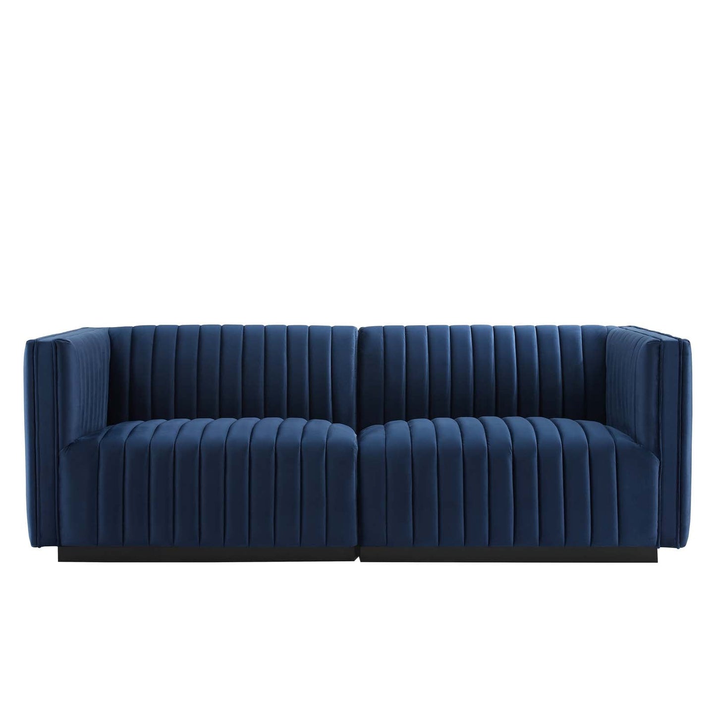 Conjure Channel Tufted Performance Velvet Loveseat By Modway - EEI-5764 | Loveseats - 34