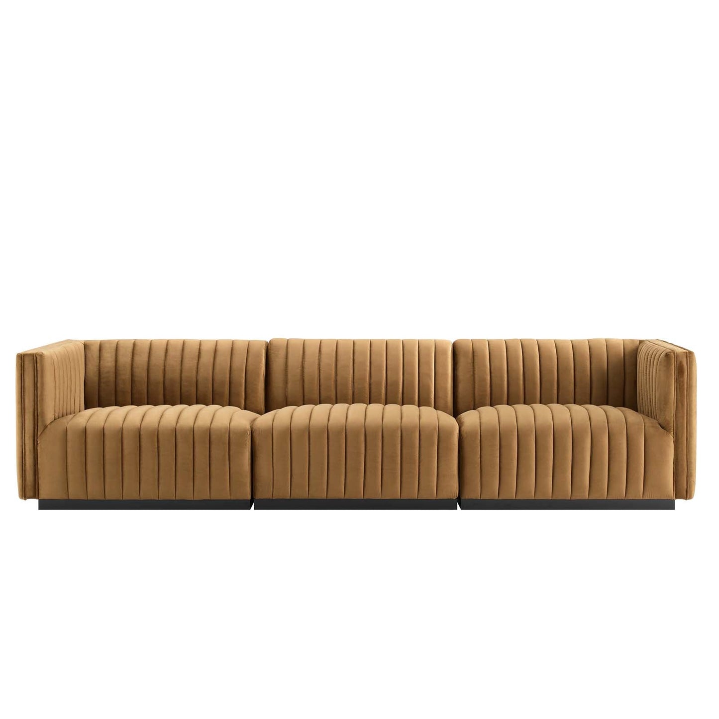 Conjure Channel Tufted Performance Velvet Sofa By Modway - EEI-5765 | Sofas - 7