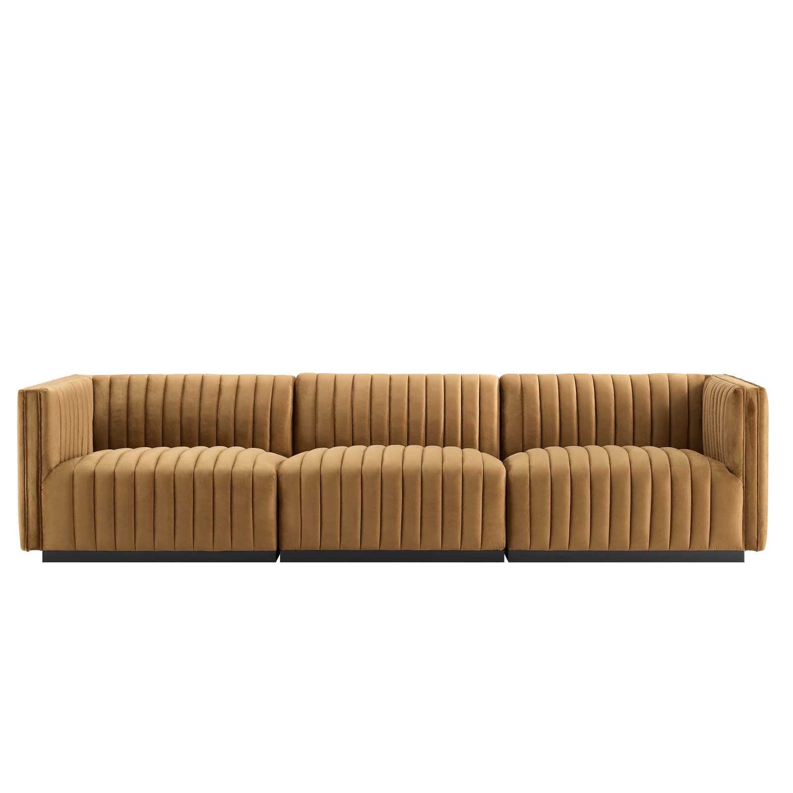 Conjure Channel Tufted Performance Velvet Sofa By Modway - EEI-5765 | Sofas - 7