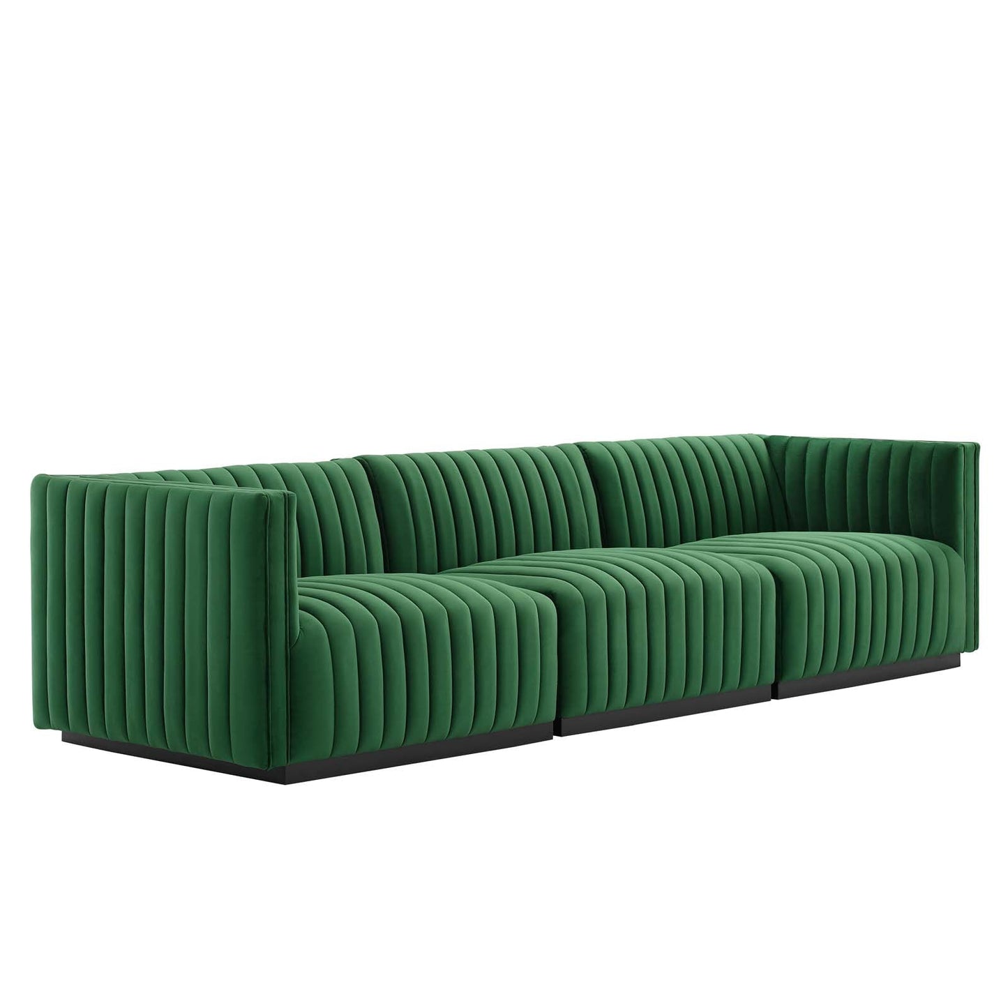 Conjure Channel Tufted Performance Velvet Sofa By Modway - EEI-5765 | Sofas - 14