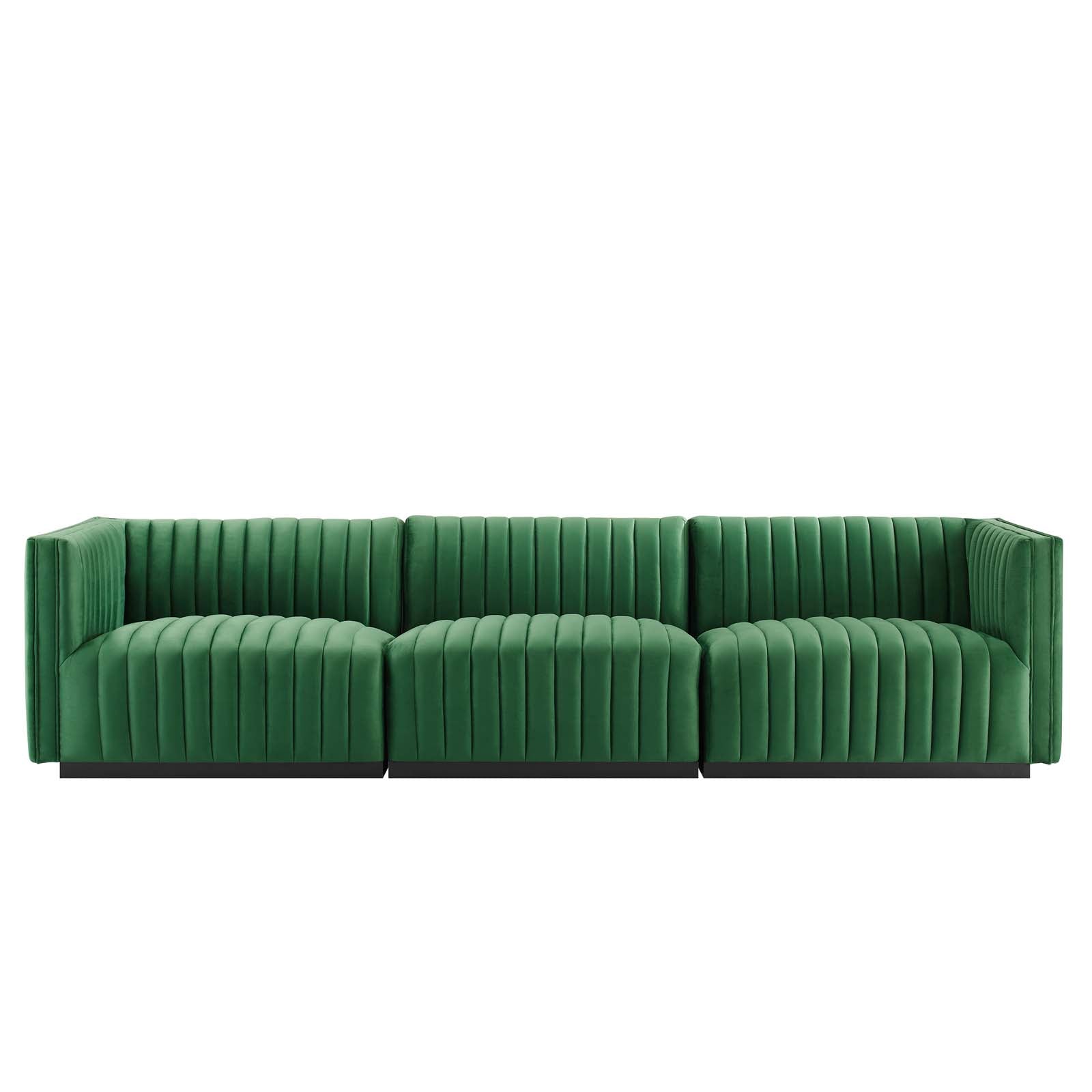 Conjure Channel Tufted Performance Velvet Sofa By Modway - EEI-5765 | Sofas - 20