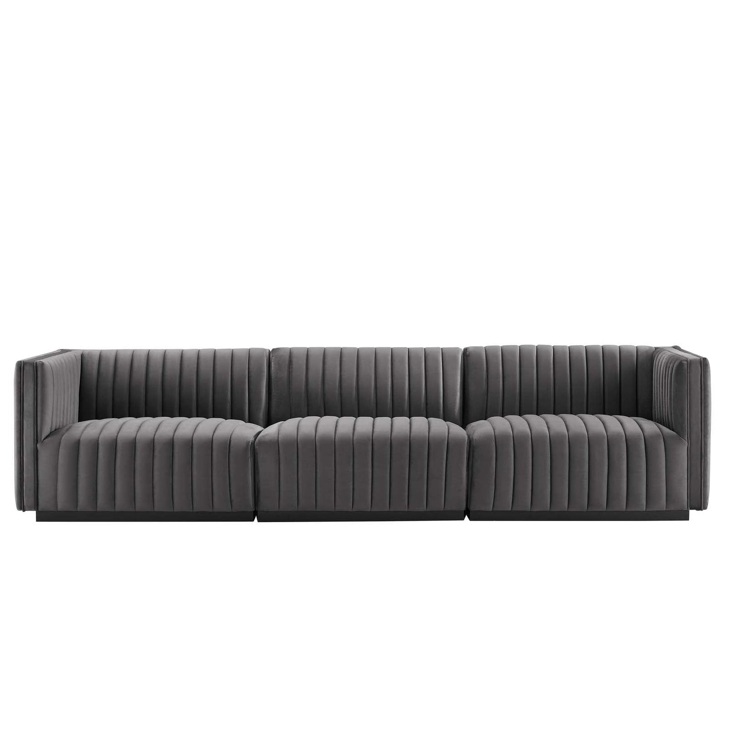 Conjure Channel Tufted Performance Velvet Sofa By Modway - EEI-5765 | Sofas - 33