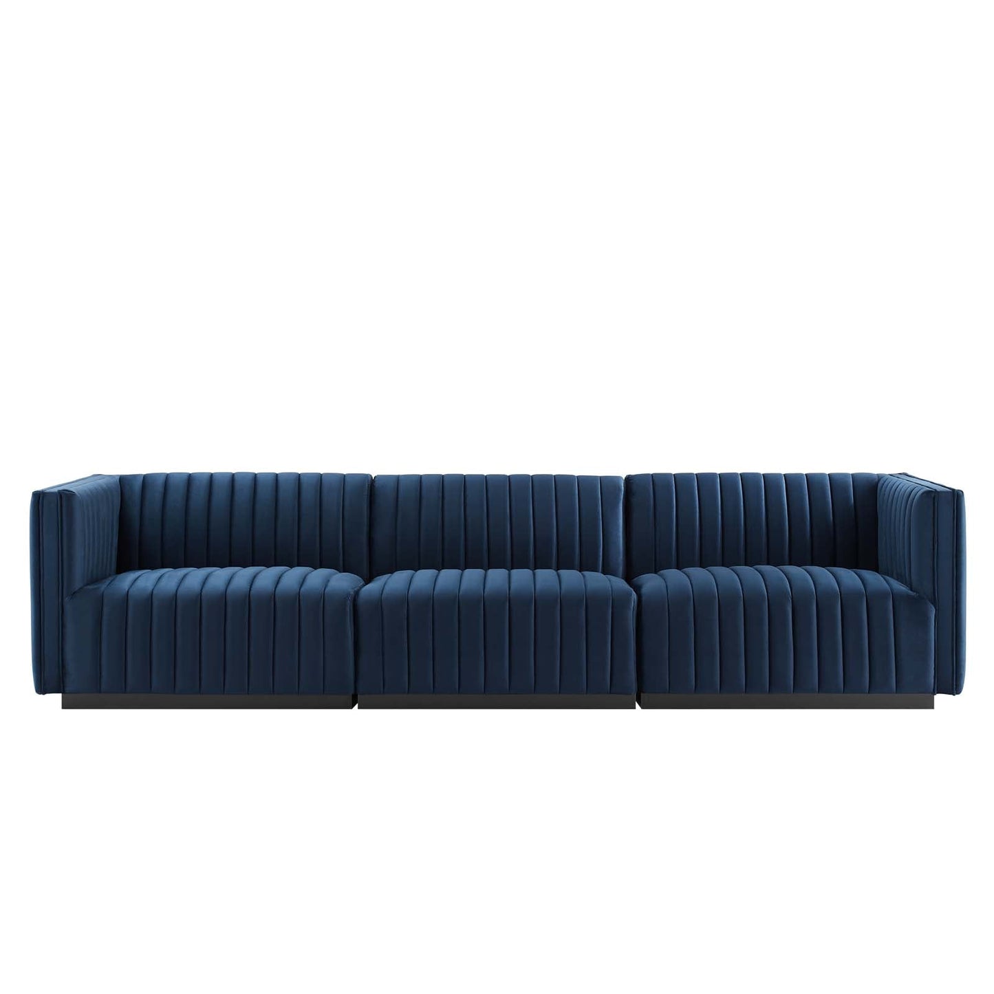 Conjure Channel Tufted Performance Velvet Sofa By Modway - EEI-5765 | Sofas - 46
