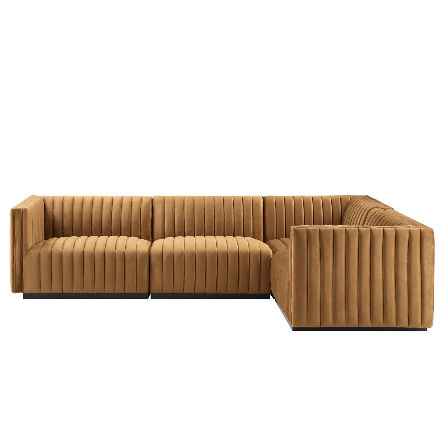 Conjure Channel Tufted Performance Velvet 4-Piece Sectional By Modway - EEI-5770 | Sectional - 10