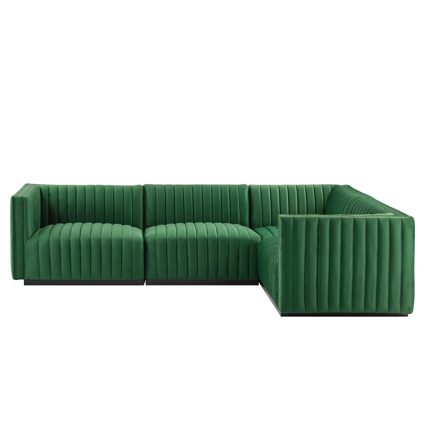 Conjure Channel Tufted Performance Velvet 4-Piece Sectional By Modway - EEI-5770 | Sectional - 26