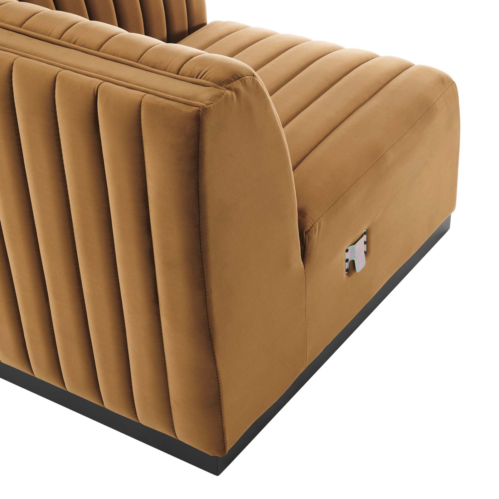 Conjure Channel Tufted Performance Velvet 5-Piece Sectional By Modway - EEI-5772 | Sectional - 7