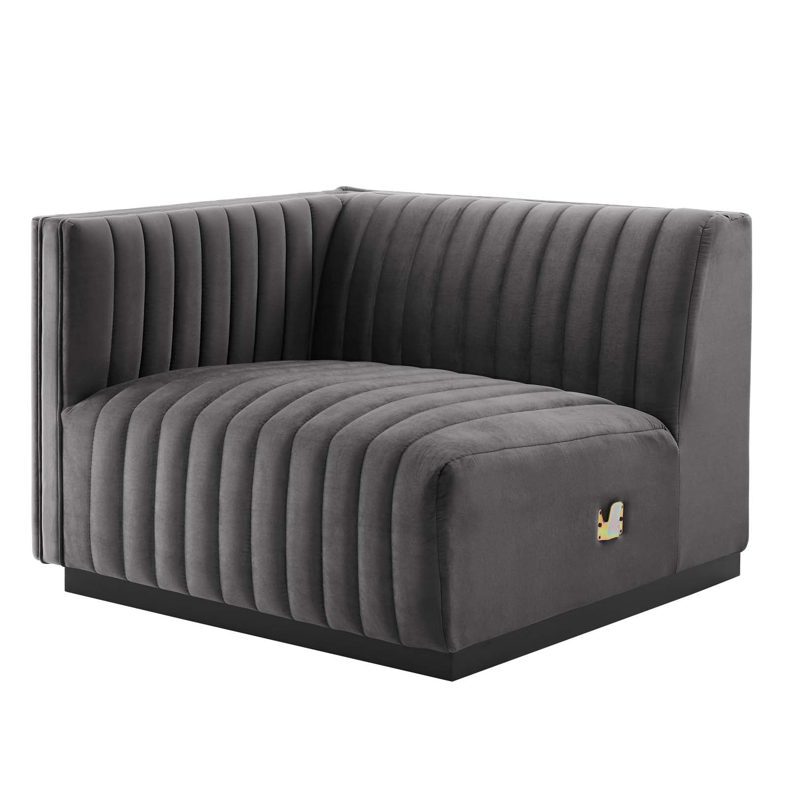 Conjure Channel Tufted Performance Velvet 5-Piece Sectional By Modway - EEI-5772 | Sectional - 43