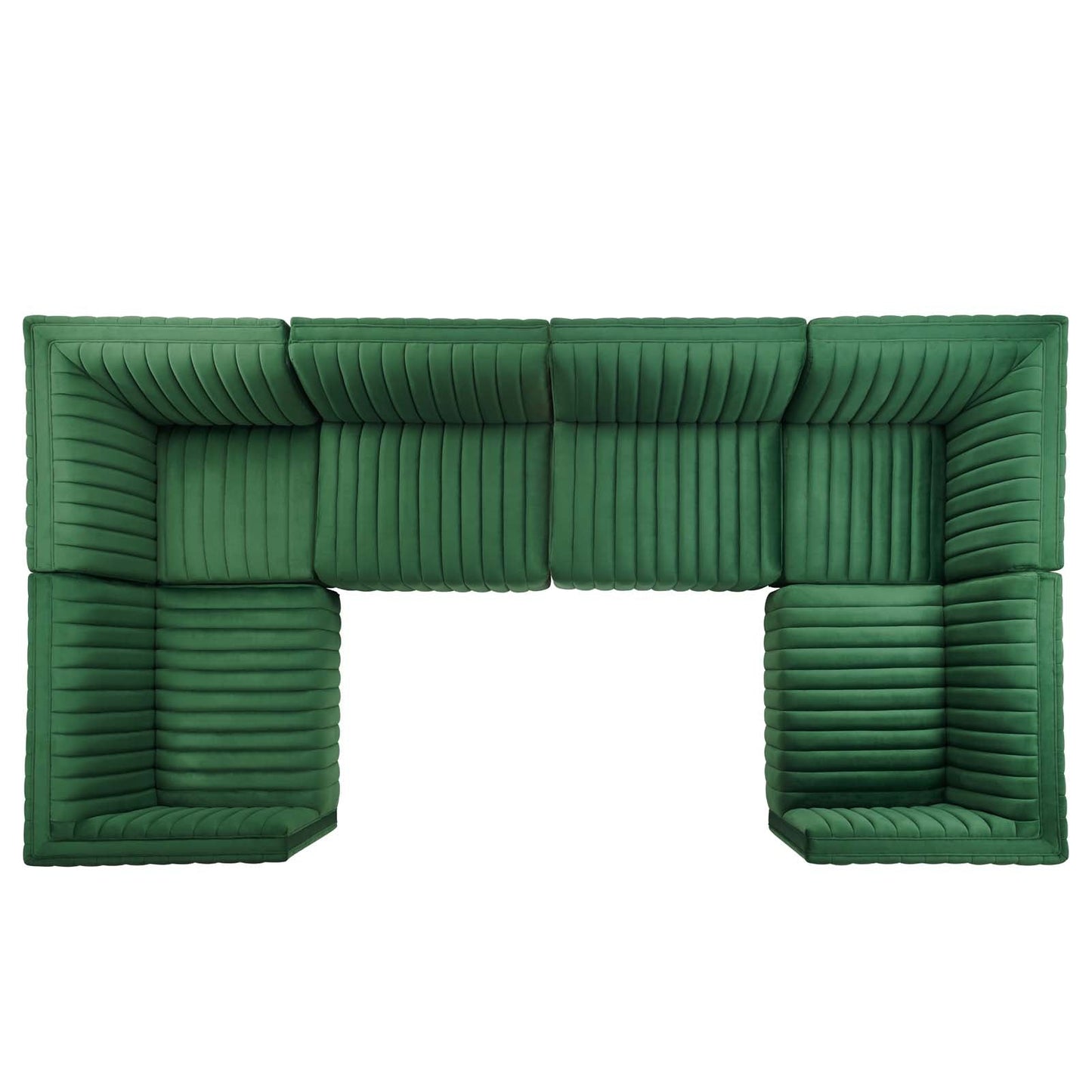 Conjure Channel Tufted Performance Velvet 6-Piece Sectional By Modway - EEI-5773 | Sectional - 26