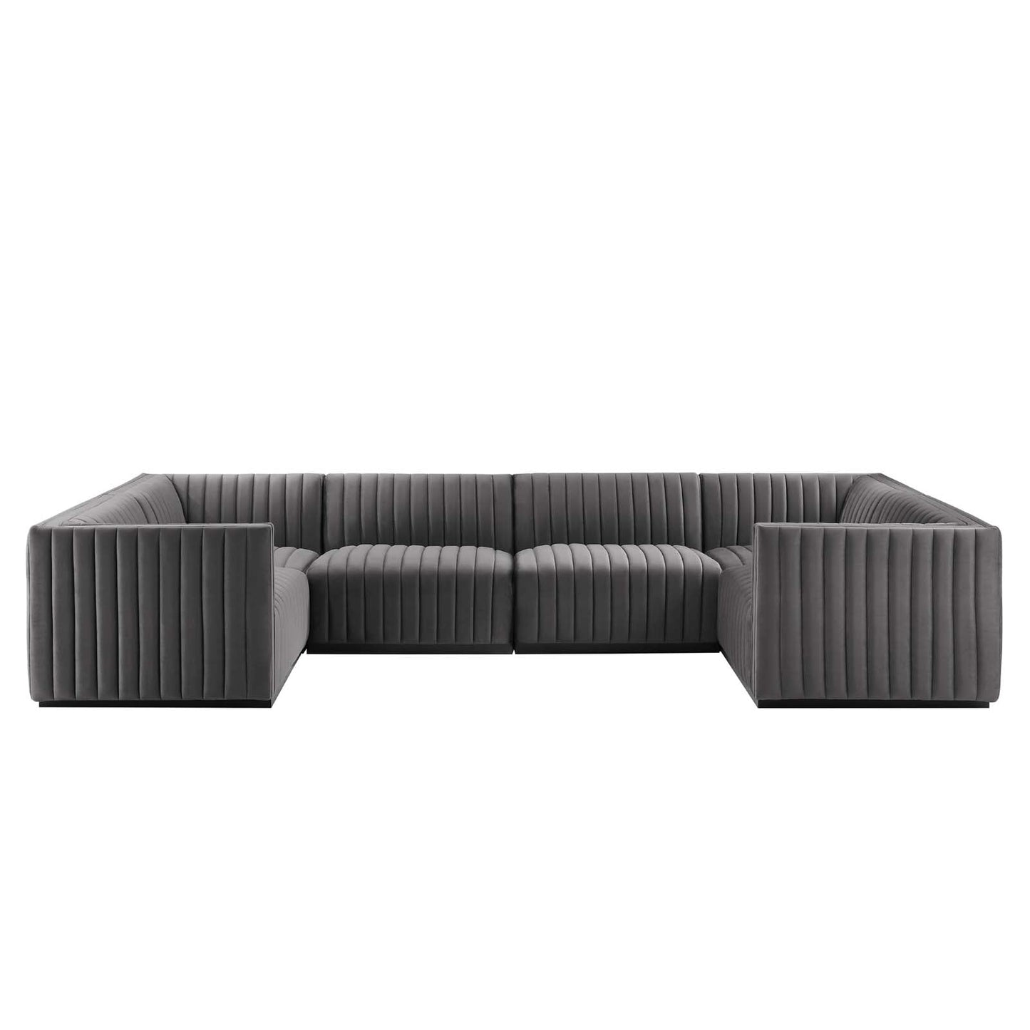 Conjure Channel Tufted Performance Velvet 6-Piece Sectional By Modway - EEI-5773 | Sectional - 33