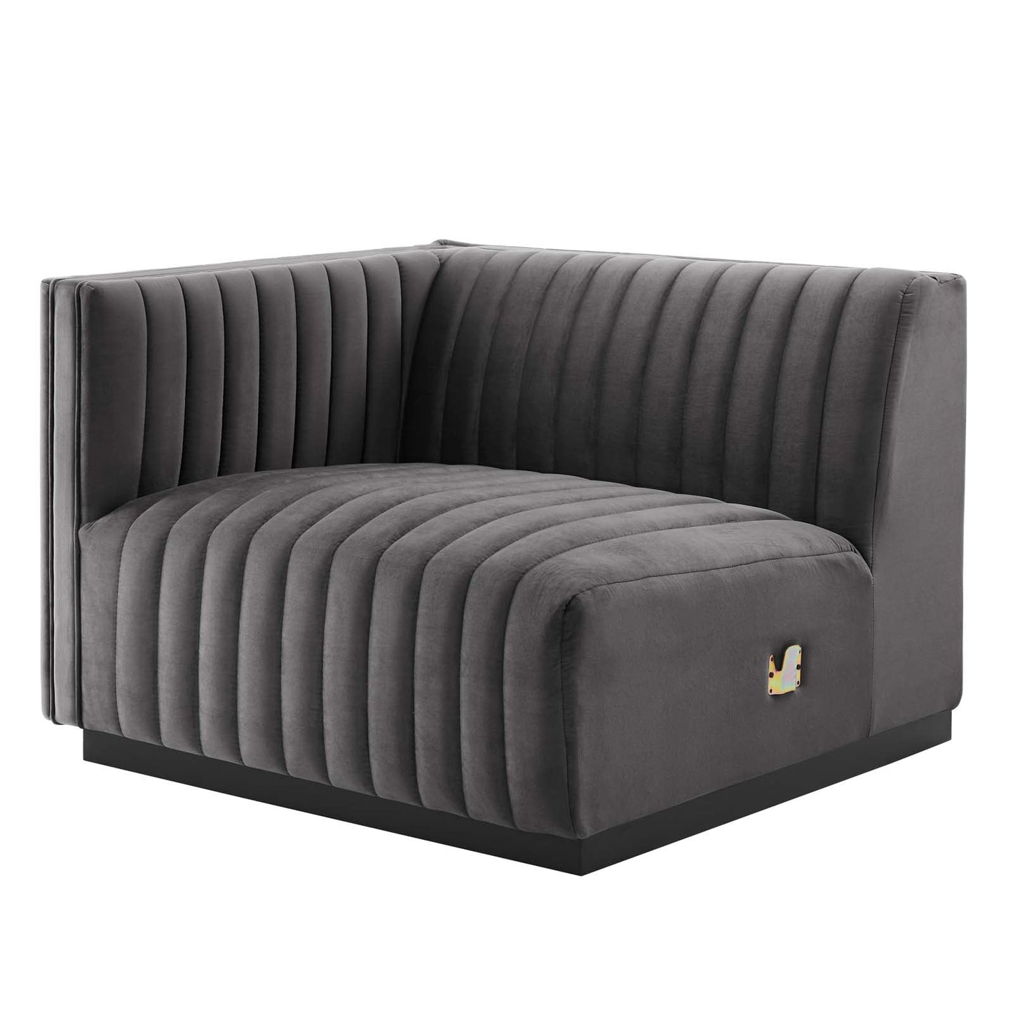 Conjure Channel Tufted Performance Velvet 5-Piece Sectional By Modway - EEI-5775 | Sectional - 43