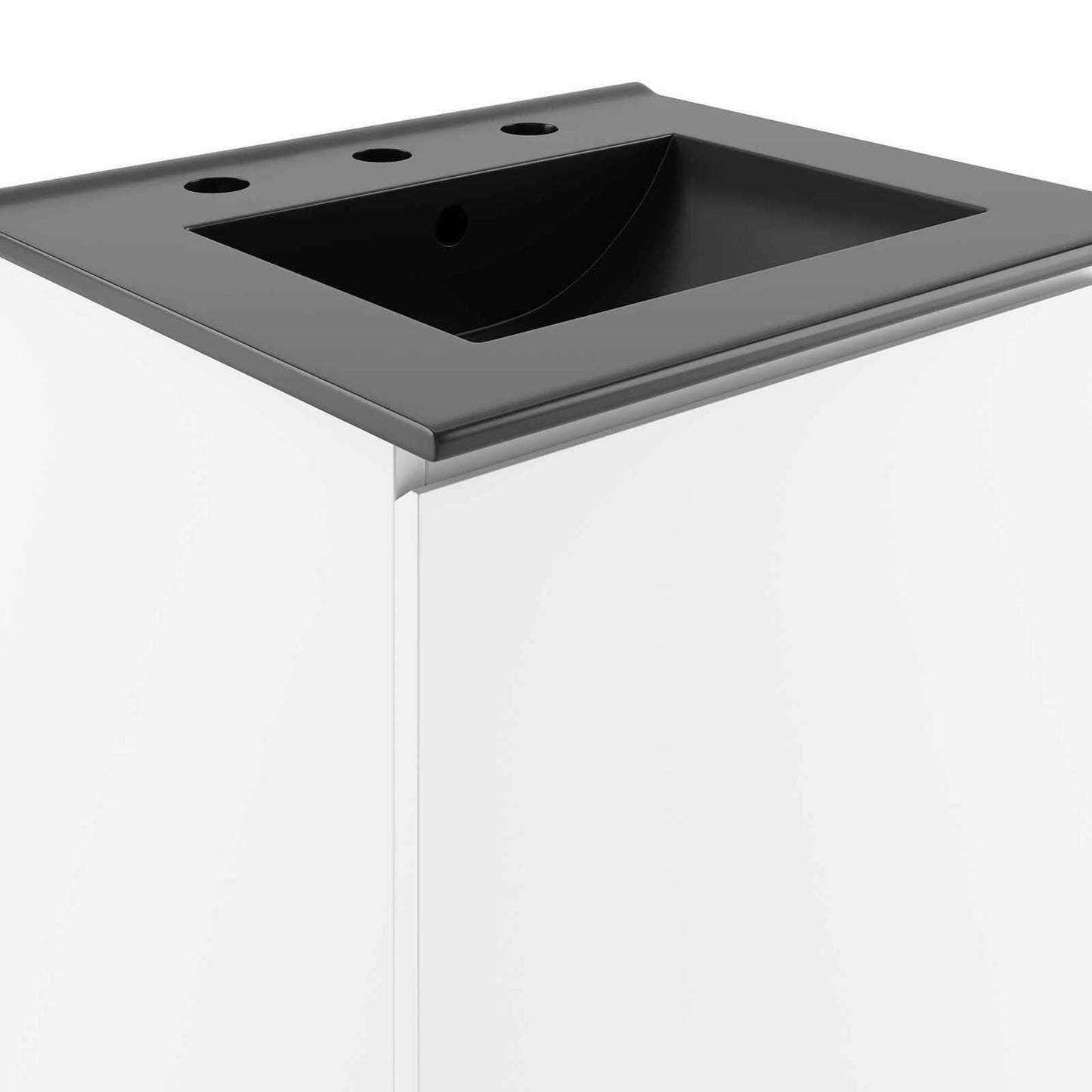 Bryn 18" Wall-Mount Bathroom Vanity By Modway - EEI-5776-GRY-BLK | Bathroom Accessories |  Modishstore - 22