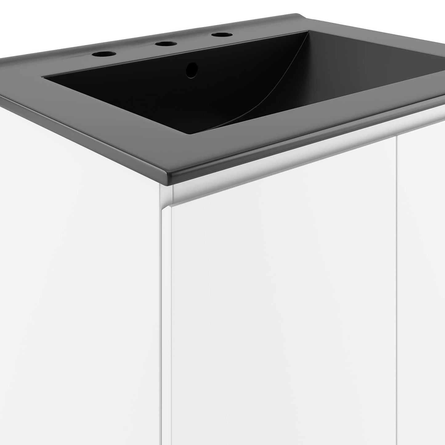 Bryn 24" Wall-Mount Bathroom Vanity By Modway - EEI-5777-GRY-BLK | Bathroom Accessories |  Modishstore - 22