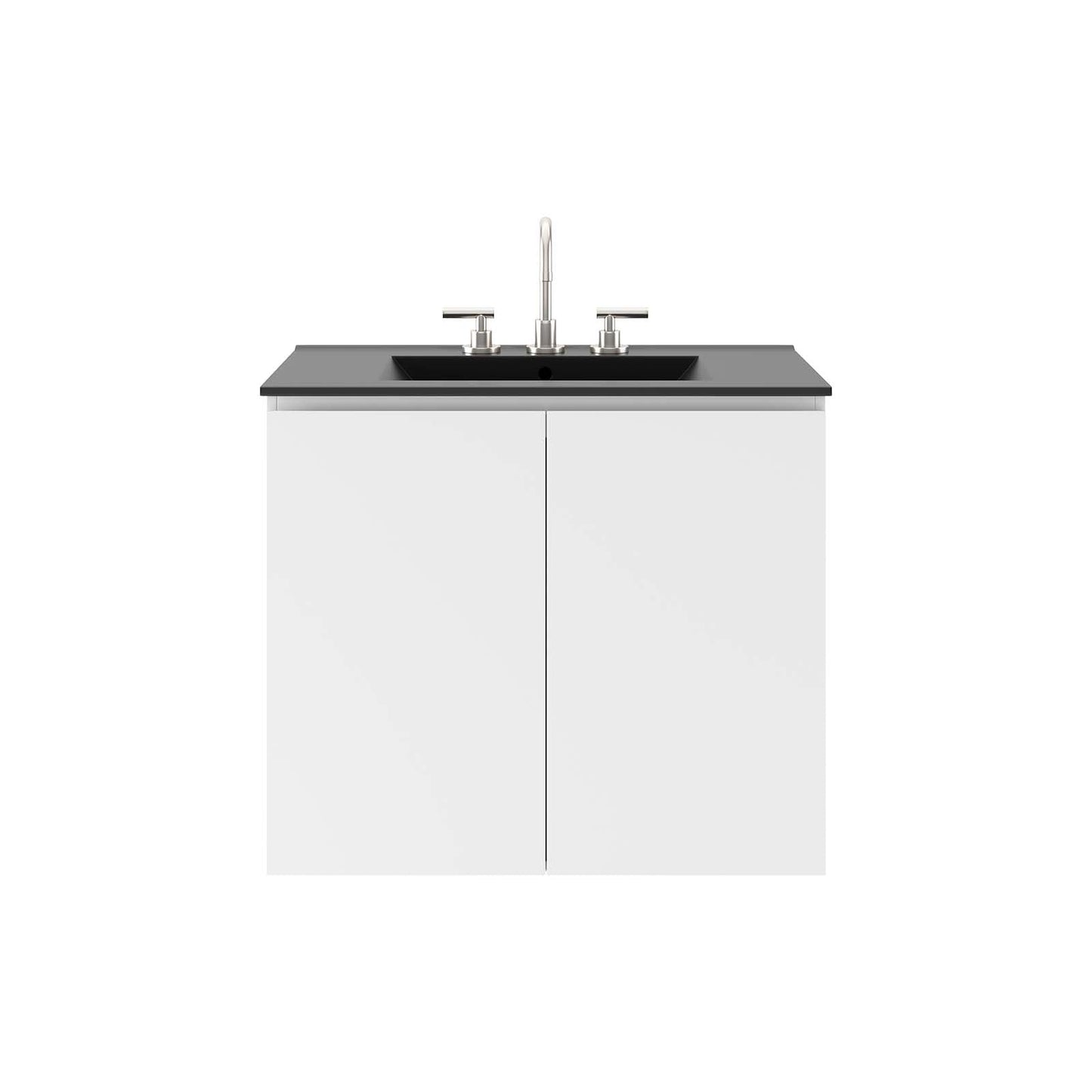 Bryn 30" Wall-Mount Bathroom Vanity By Modway - EEI-5778-GRY-BLK | Bathroom Accessories |  Modishstore - 21