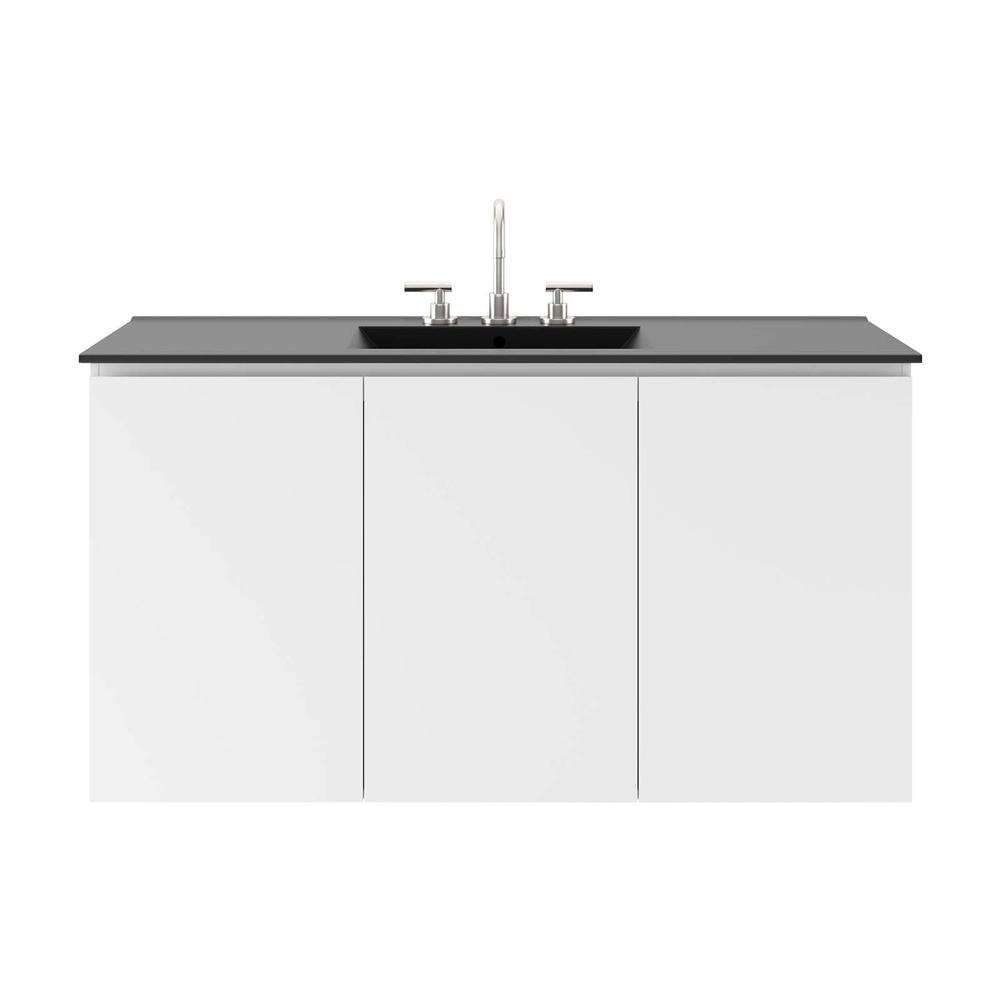 Bryn 48" Wall-Mount Bathroom Vanity By Modway - EEI-5780-GRY-BLK | Bathroom Accessories |  Modishstore - 21