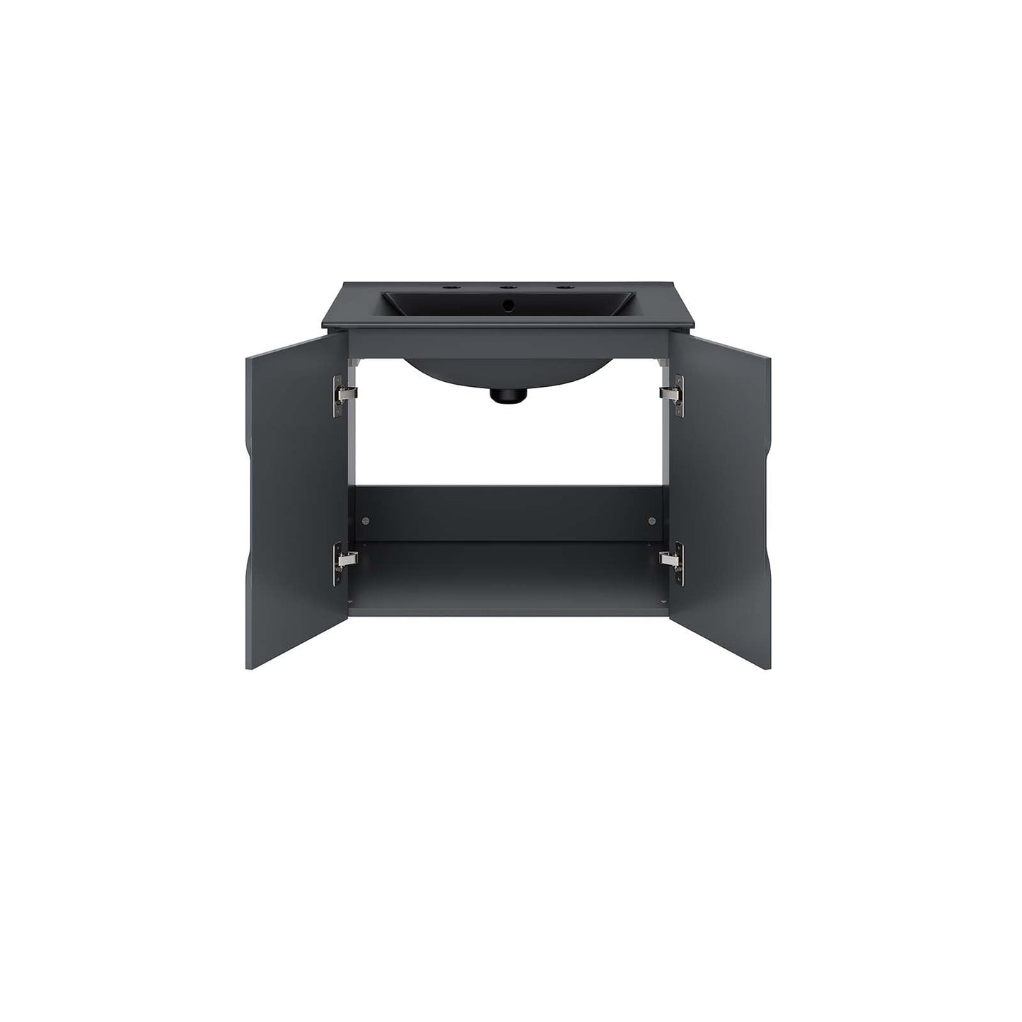 Vitality 24" Bathroom Vanity By Modway - EEI-5782-GRY-BLK | Bathroom Accessories |  Modishstore - 4