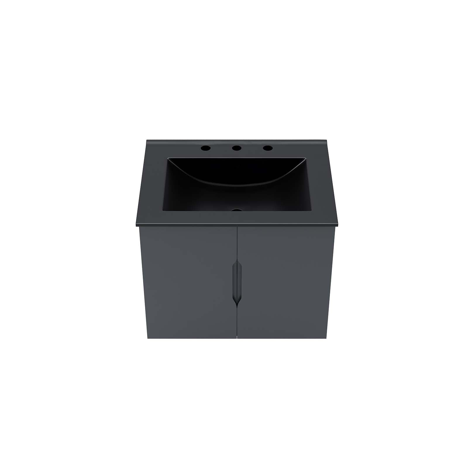 Vitality 24" Bathroom Vanity By Modway - EEI-5782-GRY-BLK | Bathroom Accessories |  Modishstore - 6