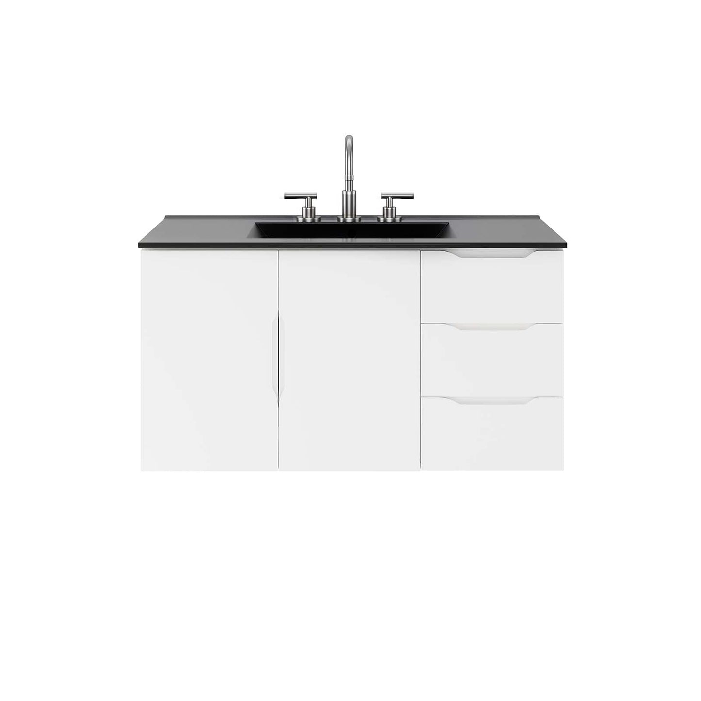 Vitality 36" Bathroom Vanity By Modway - EEI-5783-GRY-BLK | Bathroom Accessories |  Modishstore - 22