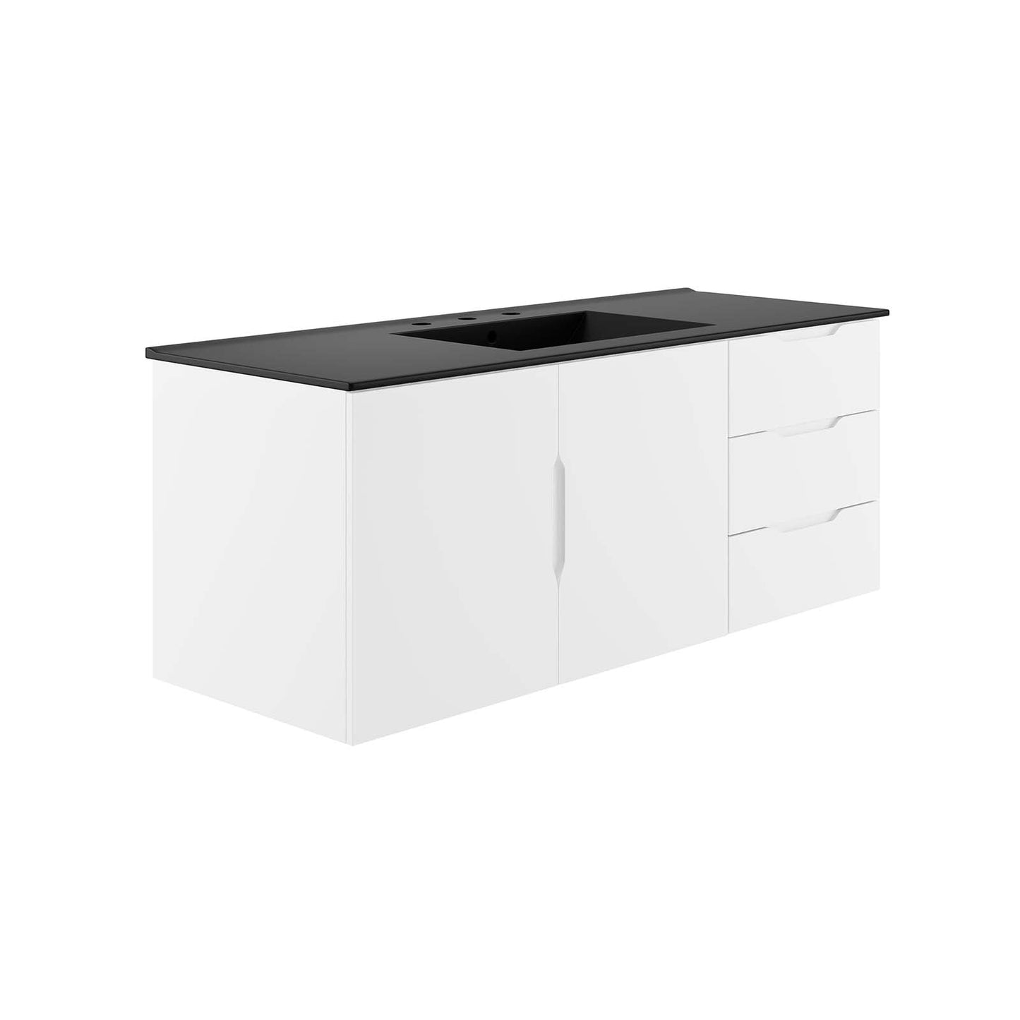 Vitality 48" Single Sink Bathroom Vanity By Modway - EEI-5784-GRY-BLK | Bathroom Accessories |  Modishstore - 17