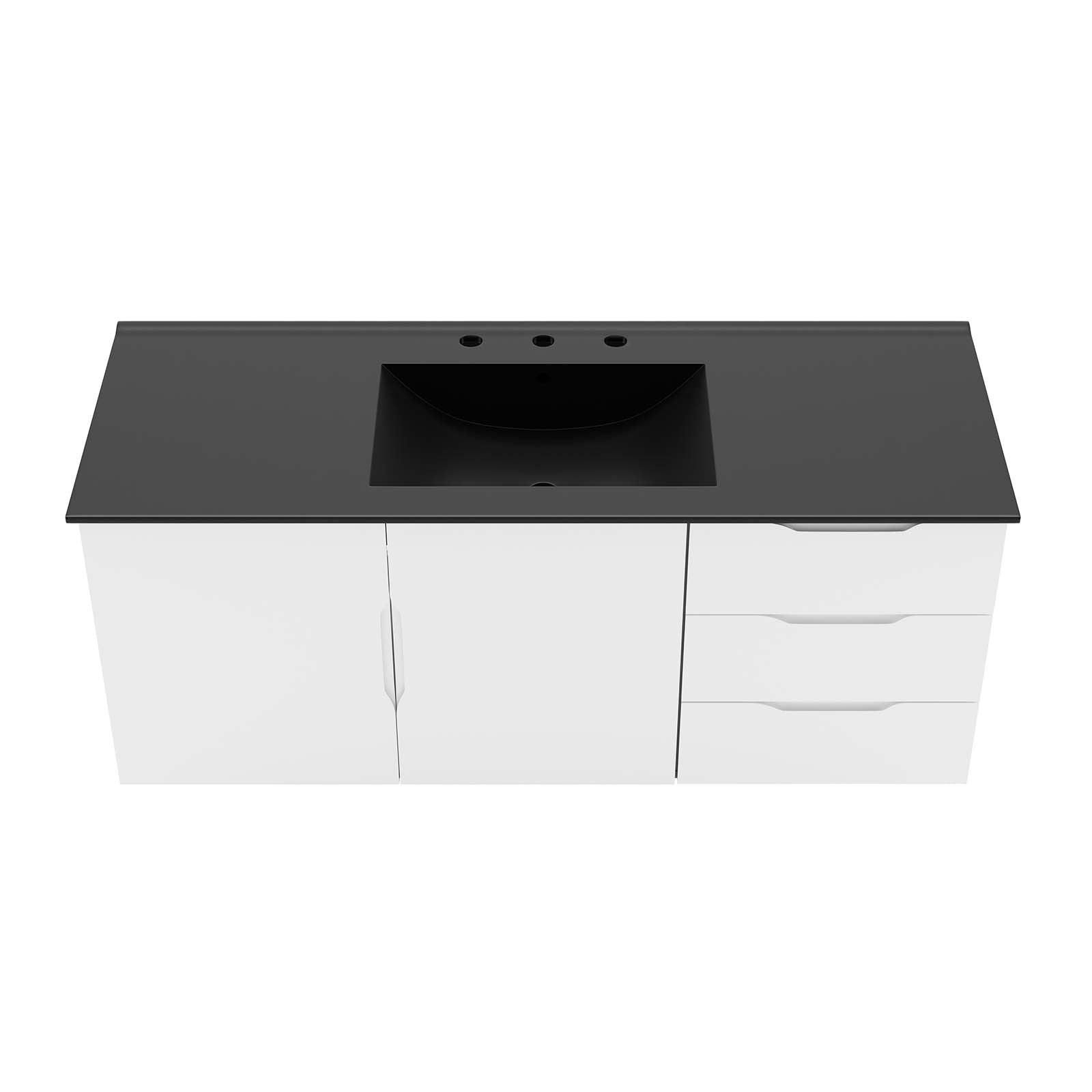 Vitality 48" Single Sink Bathroom Vanity By Modway - EEI-5784-GRY-BLK | Bathroom Accessories |  Modishstore - 21