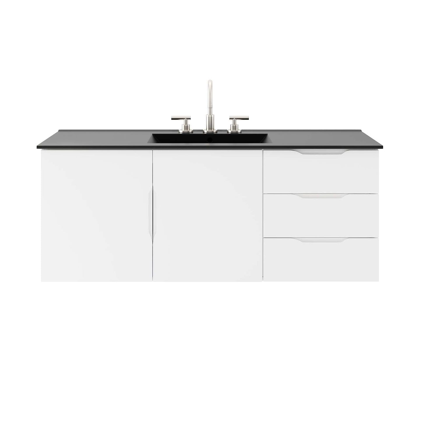 Vitality 48" Single Sink Bathroom Vanity By Modway - EEI-5784-GRY-BLK | Bathroom Accessories |  Modishstore - 22