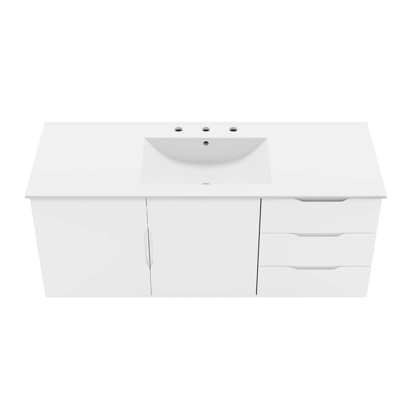 Vitality 48" Single Sink Bathroom Vanity By Modway - EEI-5784-GRY-BLK | Bathroom Accessories |  Modishstore - 29