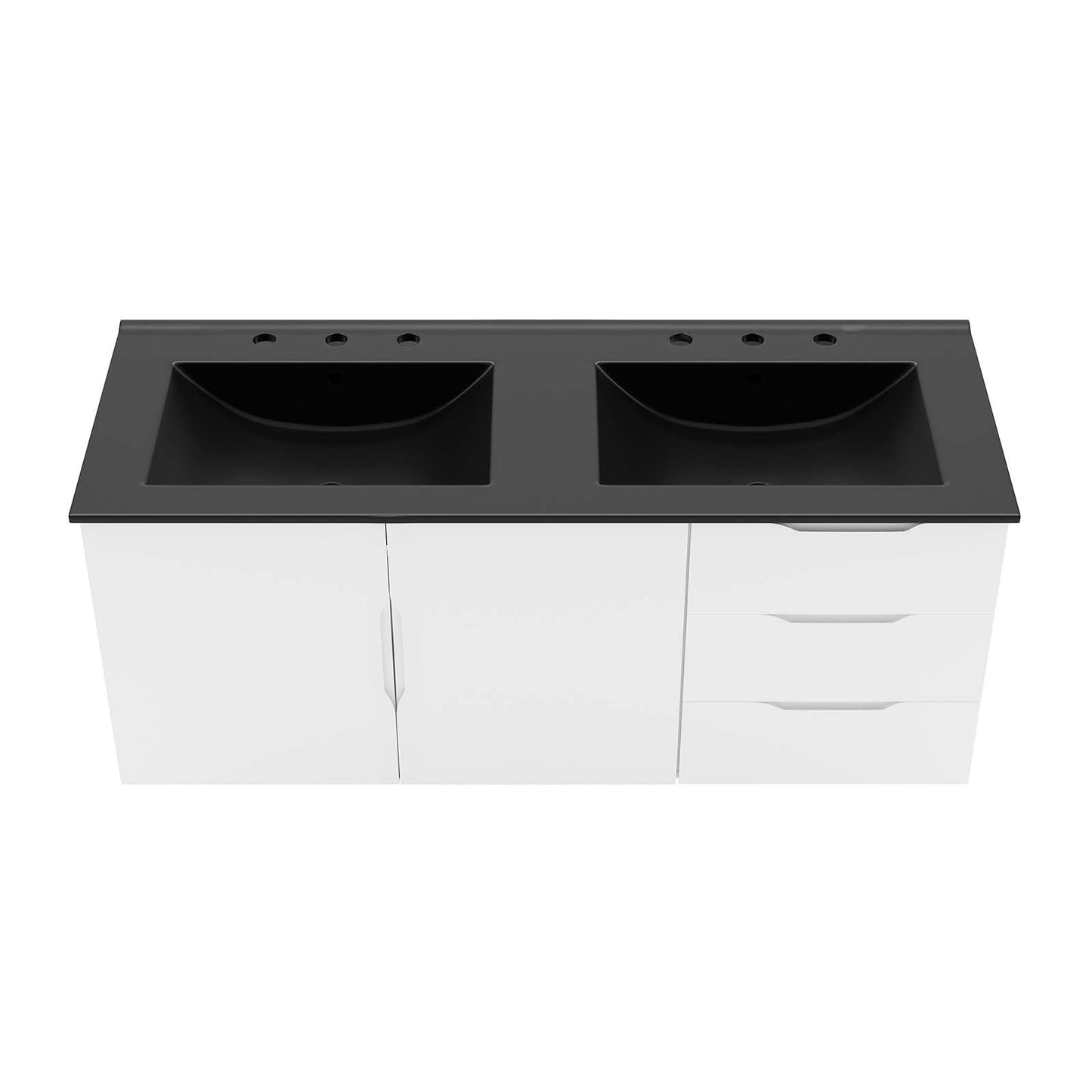 Vitality 48" Double Sink Bathroom Vanity By Modway - EEI-5785-GRY-BLK | Bathroom Accessories |  Modishstore - 21