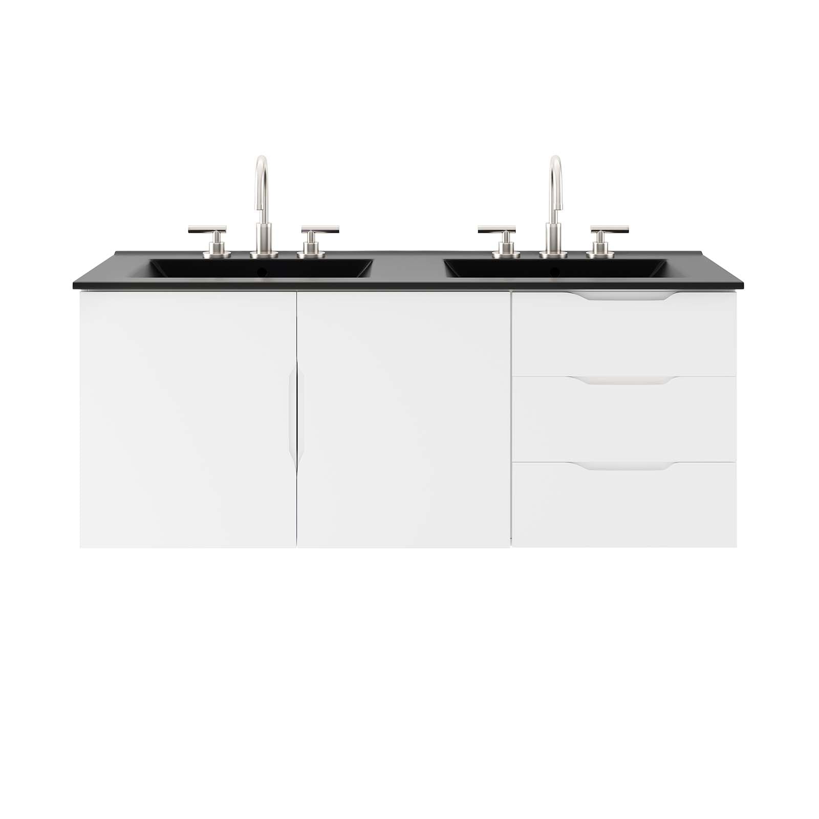 Vitality 48" Double Sink Bathroom Vanity By Modway - EEI-5785-GRY-BLK | Bathroom Accessories |  Modishstore - 22