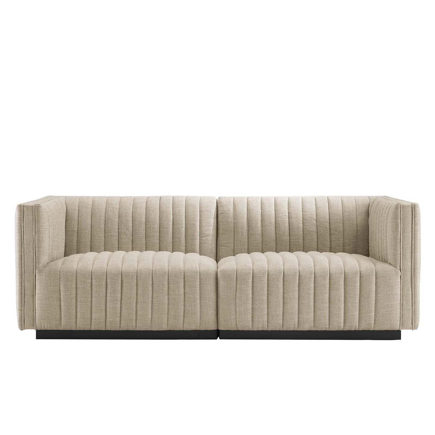 Conjure Channel Tufted Upholstered Fabric Loveseat By Modway - EEI-5786 | Loveseats - 4