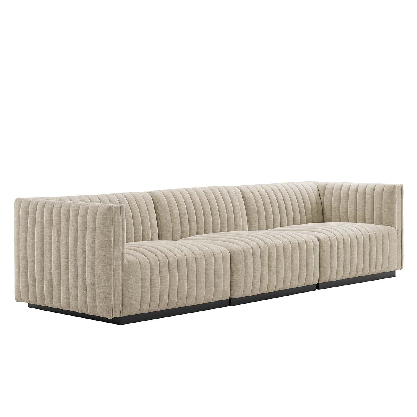 Conjure Channel Tufted Upholstered Fabric Sofa By Modway - EEI-5787 | Sofas - 2