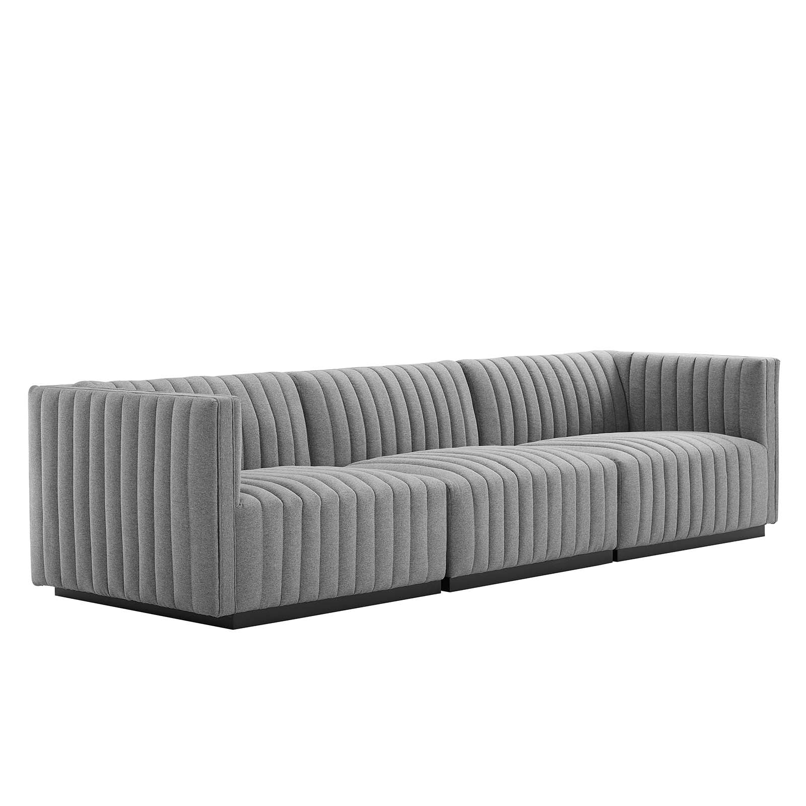 Conjure Channel Tufted Upholstered Fabric Sofa By Modway - EEI-5787 | Sofas - 14