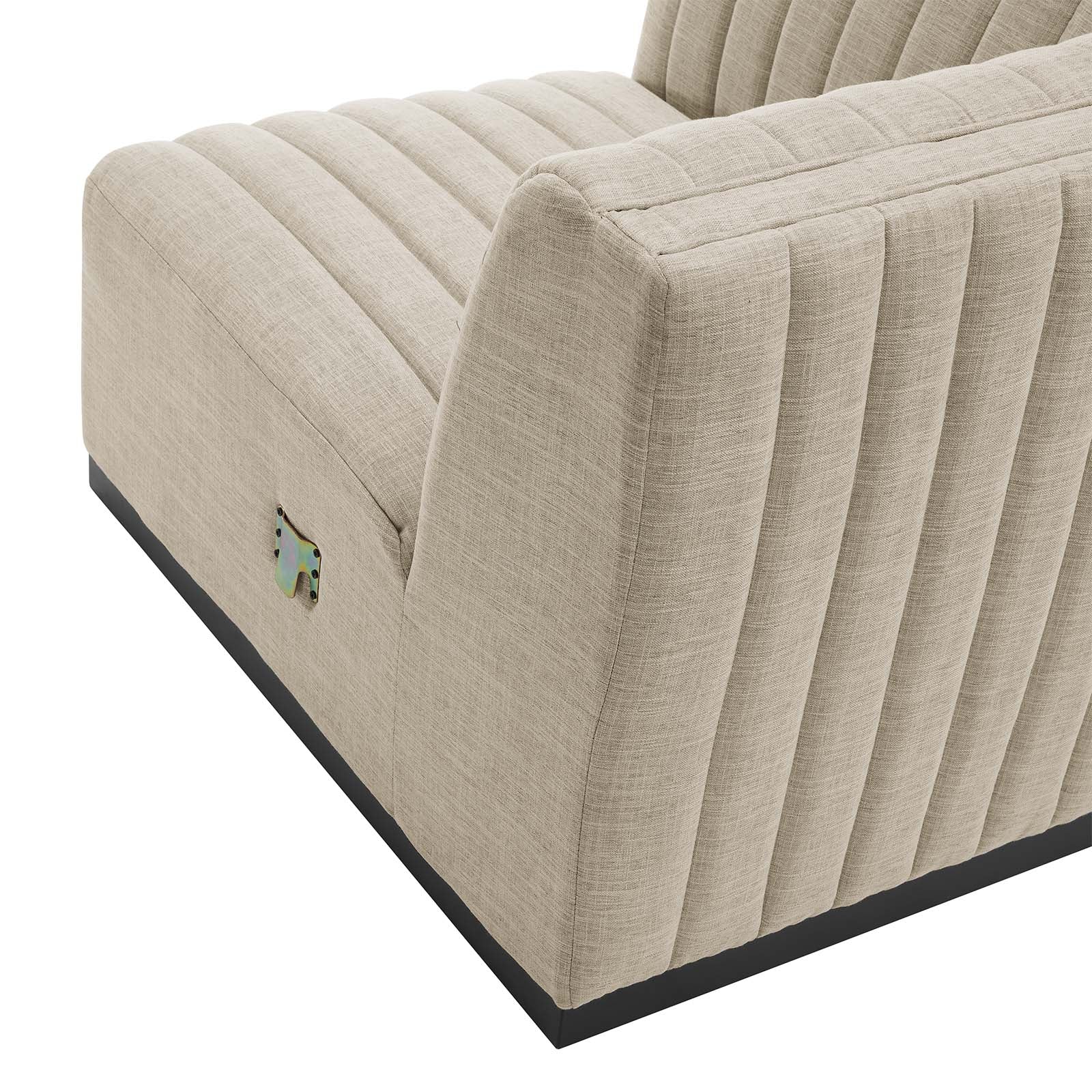 Conjure Channel Tufted Upholstered Fabric 5-Piece L-Shaped Sectional By Modway - EEI-5793 | Sectional - 4