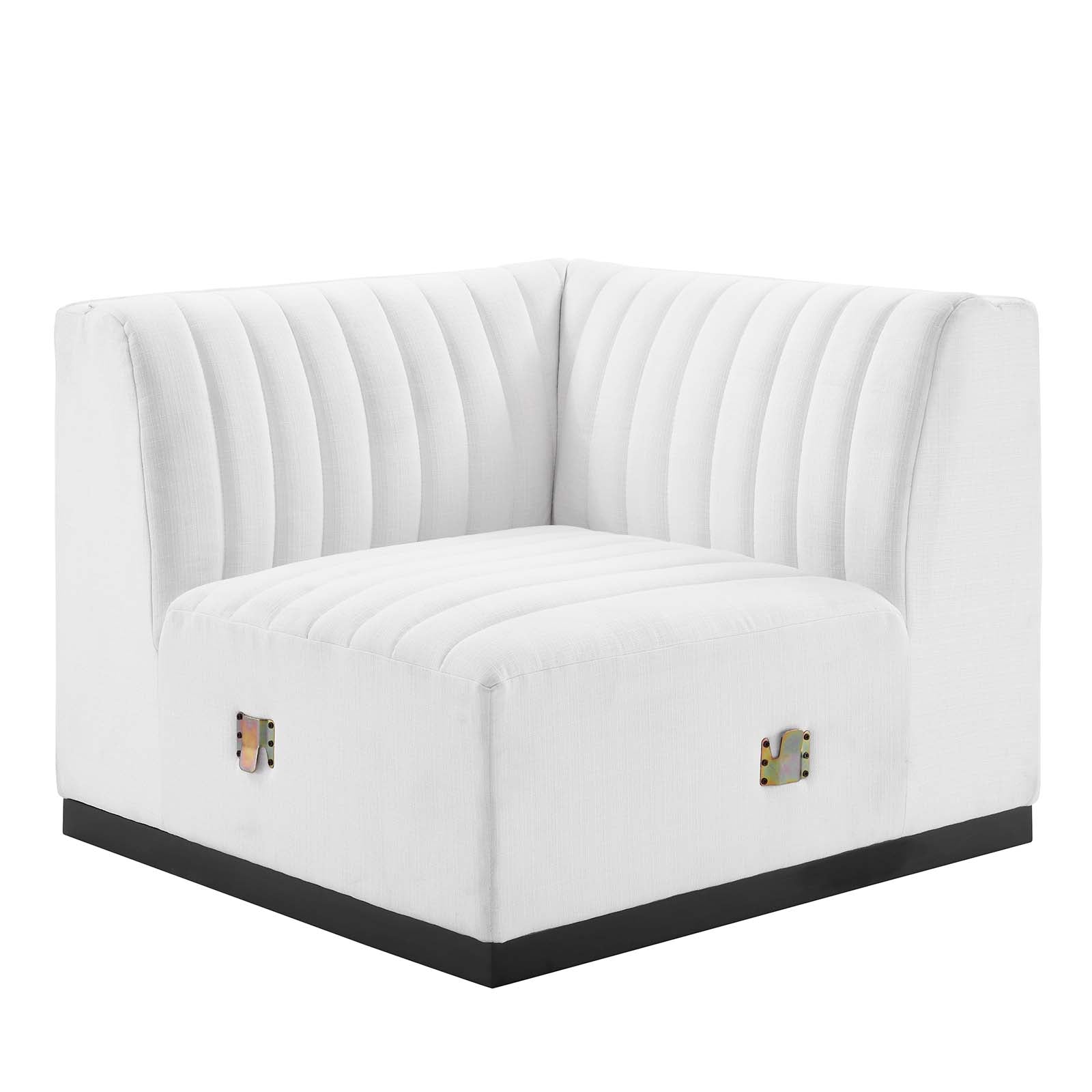 Conjure Channel Tufted Upholstered Fabric 6-Piece U-Shaped Sectional By Modway - EEI-5795 | Sectional - 46