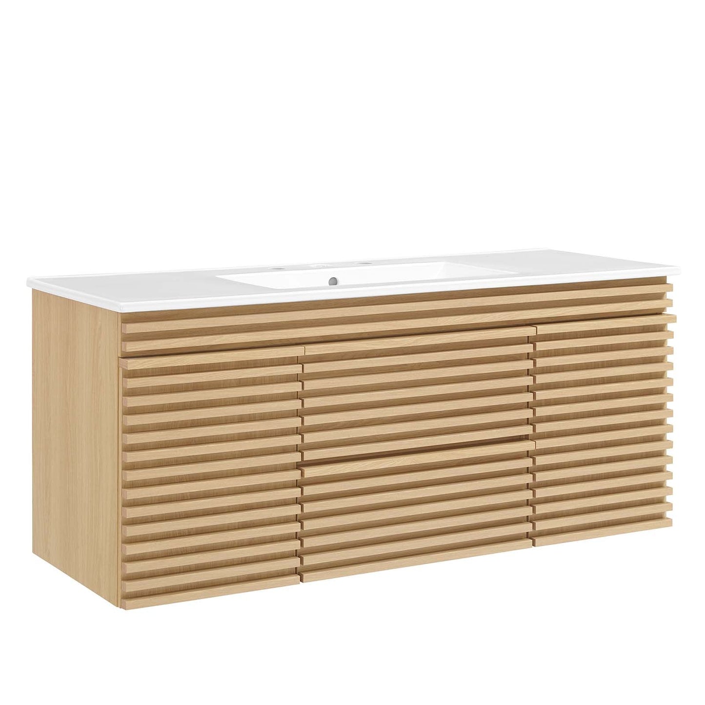 Render 48" Wall-Mount Bathroom Vanity By Modway - EEI-5801 | Bathroom Accessories | Modishstore - 51
