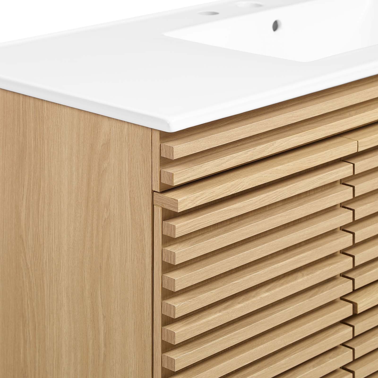 Render 48" Wall-Mount Bathroom Vanity By Modway - EEI-5801 | Bathroom Accessories | Modishstore - 60