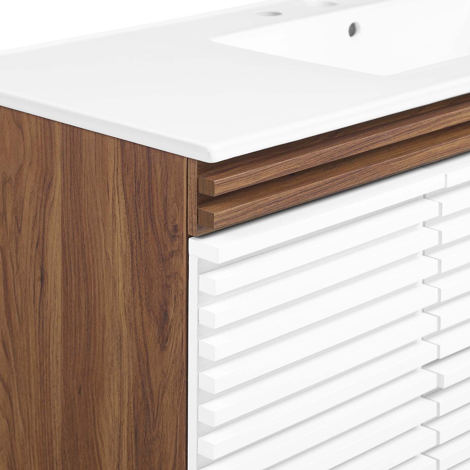 Render 48" Wall-Mount Bathroom Vanity By Modway - EEI-5801 | Bathroom Accessories | Modishstore - 110