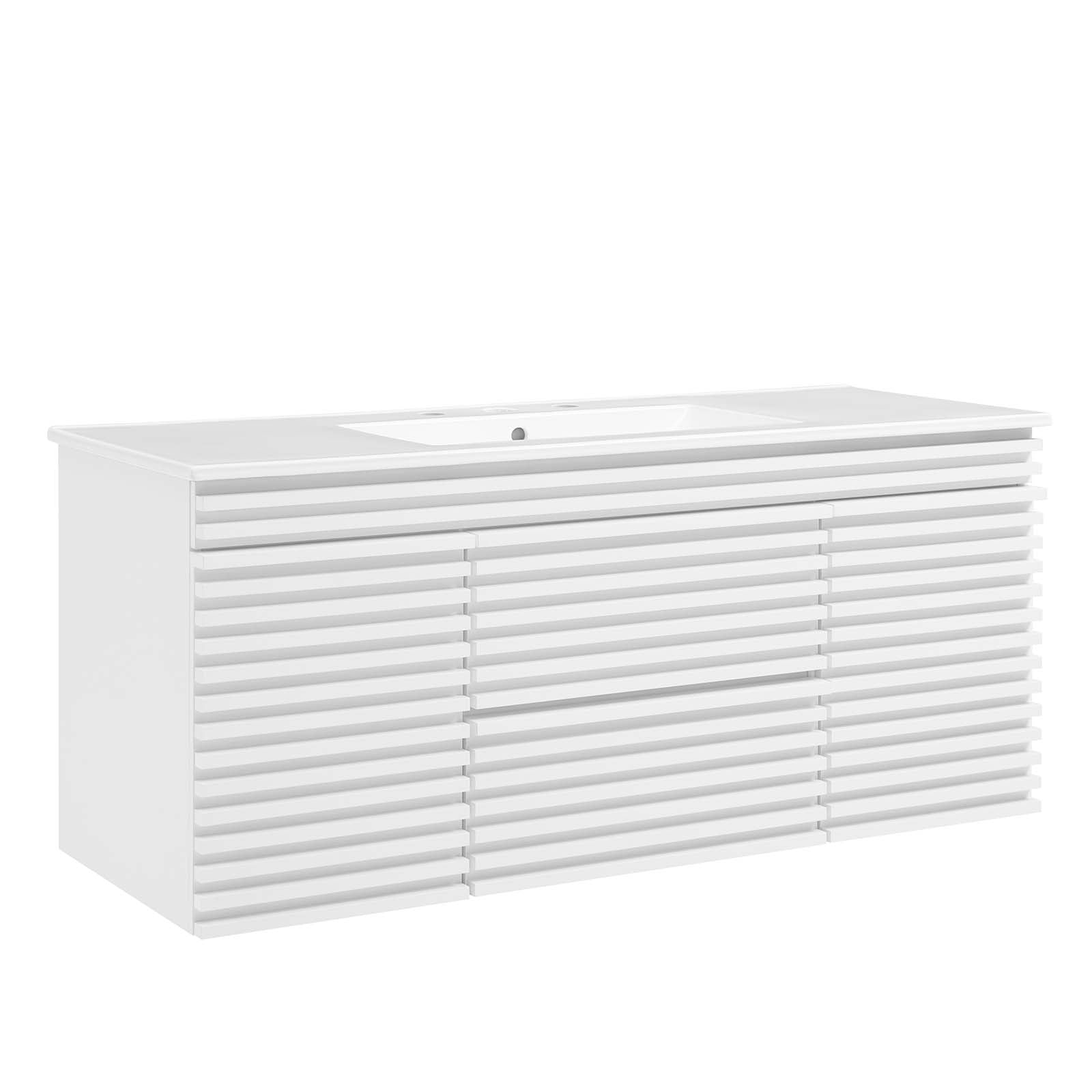 Render 48" Wall-Mount Bathroom Vanity By Modway - EEI-5801 | Bathroom Accessories | Modishstore - 111
