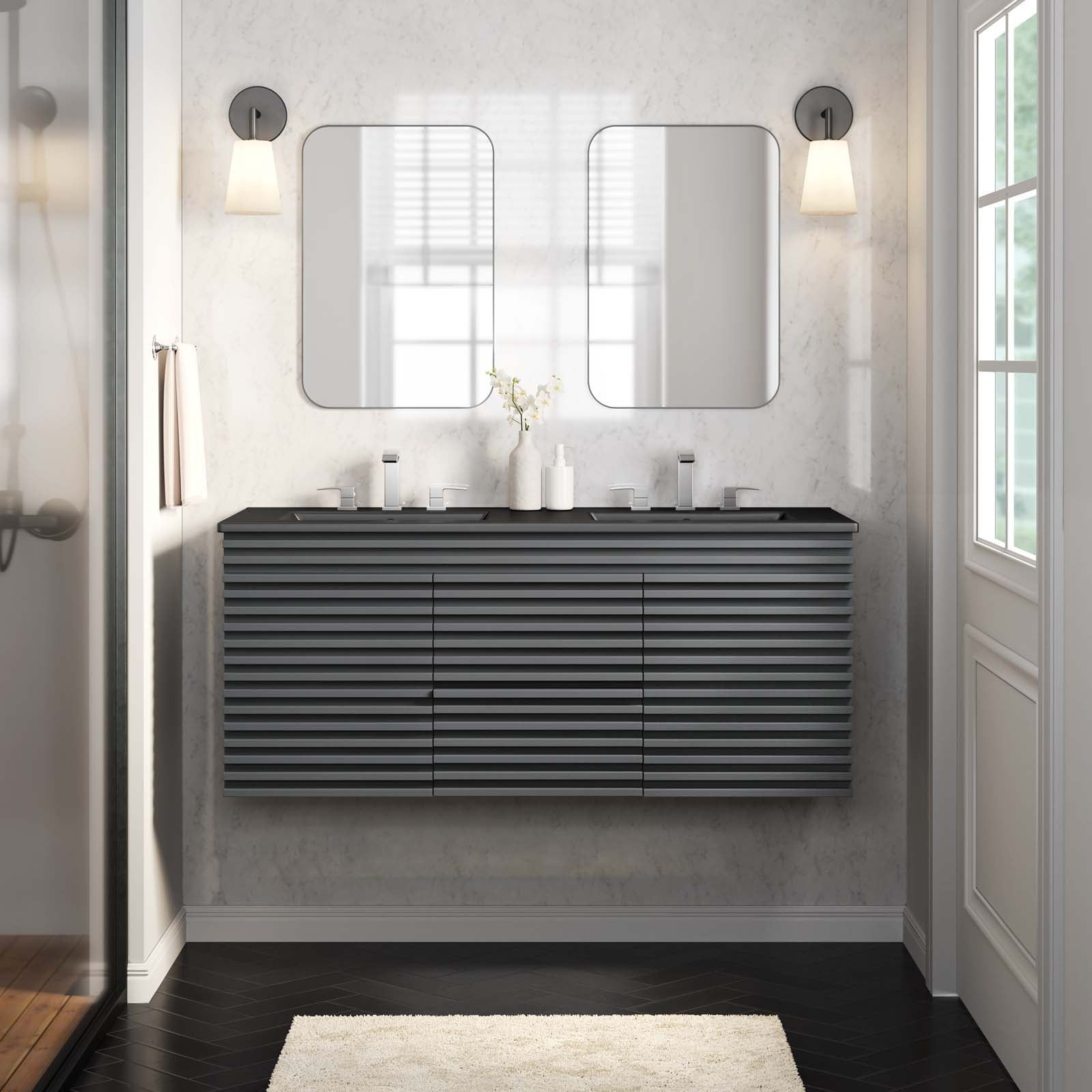 Render 48" Wall-Mount Bathroom Vanity By Modway - EEI-5802 | Bathroom Accessories | Modishstore - 22