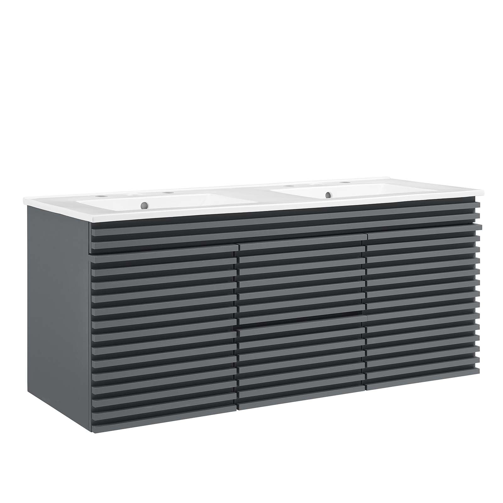 Render 48" Wall-Mount Bathroom Vanity By Modway - EEI-5802 | Bathroom Accessories | Modishstore - 30