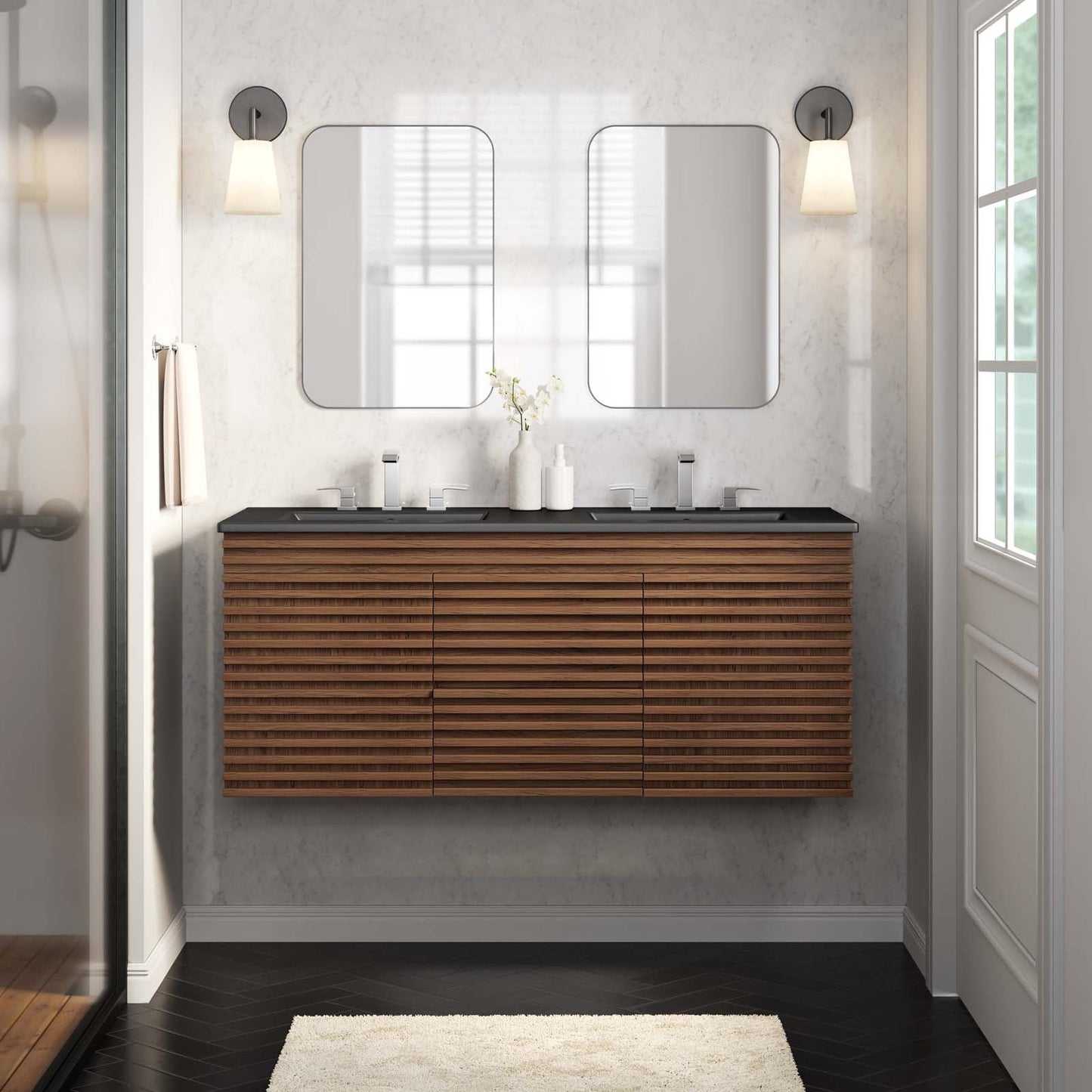 Render 48" Wall-Mount Bathroom Vanity By Modway - EEI-5802 | Bathroom Accessories | Modishstore - 62